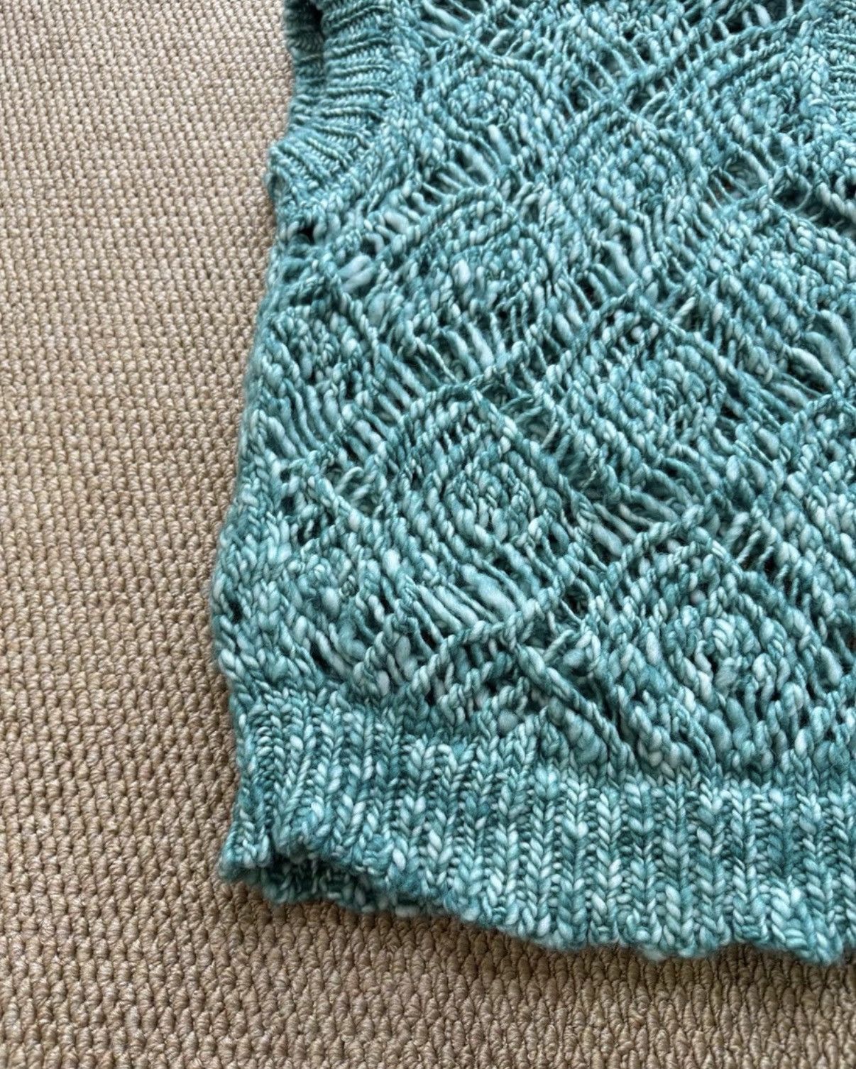 Namacheko Namacheko Green Marled Chunky Knit Sleeveless Vest K23 Size XL / US 12-14 / IT 48-50 - 3 Thumbnail