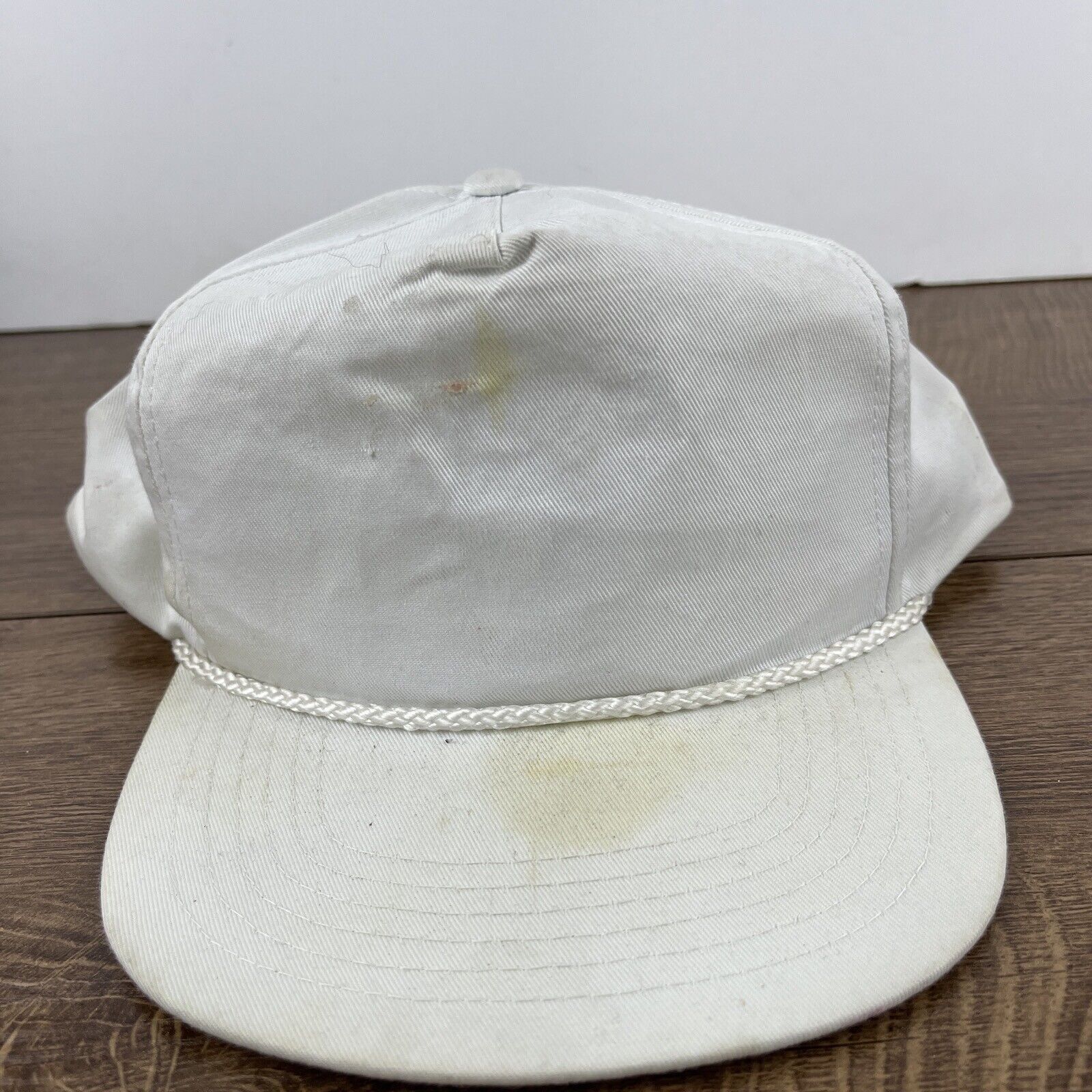 Other Plain White Snapback Hat White Hat Adjustable Snapback Adult Size ONE SIZE - 5 Thumbnail
