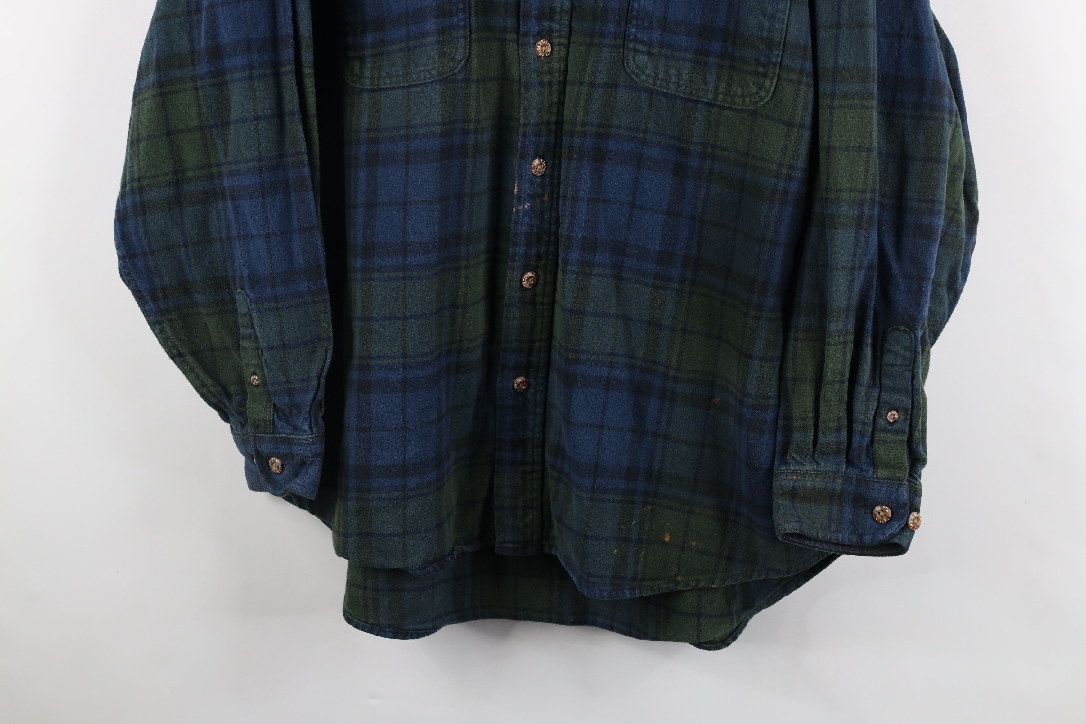Vintage Vintage 90s Streetwear Heavyweight Flannel Button Shirt Size US XXL / EU 58 / 5 - 3 Thumbnail