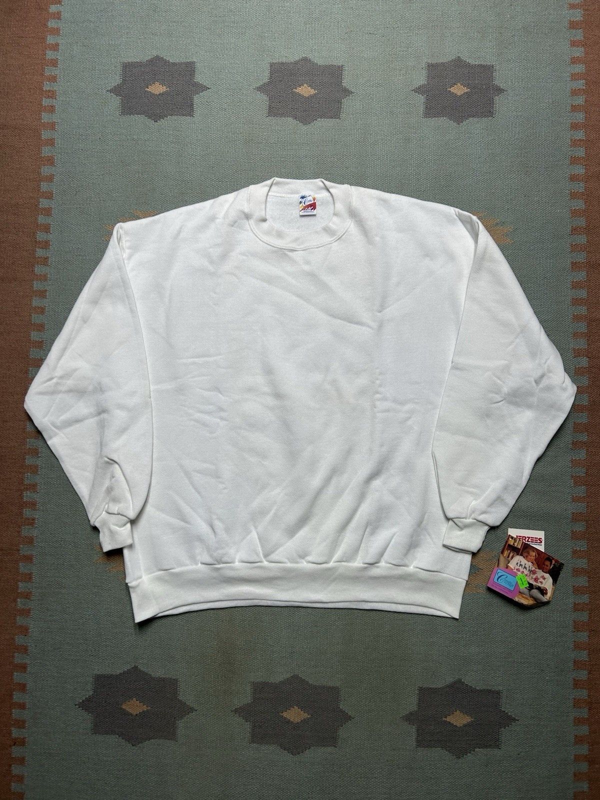 Vintage NEW 80s sweatshirt Jerzees Russell blank DEADSTOCK NWT XXL Size US XXL / EU 58 / 5 - 1 Thumbnail