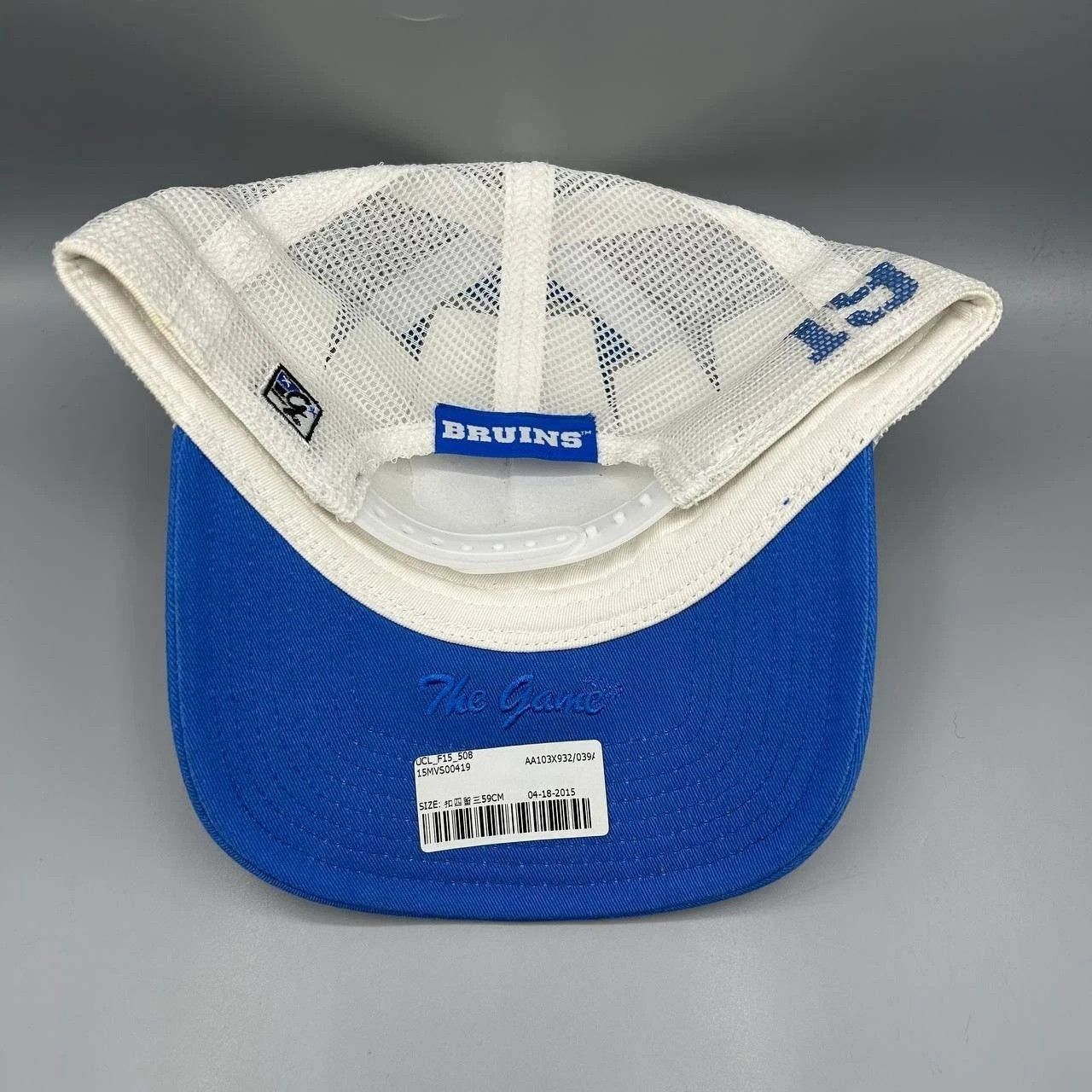 The Game Vintage UCLA Bruins Trucker Hat Men Blue White Snap Back Cap Size ONE SIZE - 6 Thumbnail