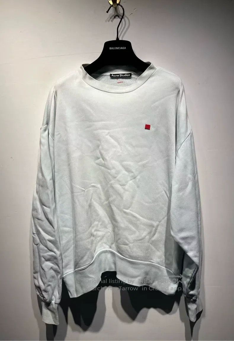 Acne Studios Acne Studios Solid color labeled crewneck sweatshirt unise Size US XS / EU 42 / 0 - 1 Thumbnail