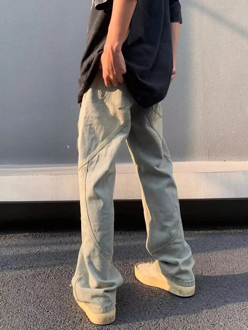 Japanese Brand Straight slim micro flared jeans Size US 32 / EU 48 - 3 Thumbnail