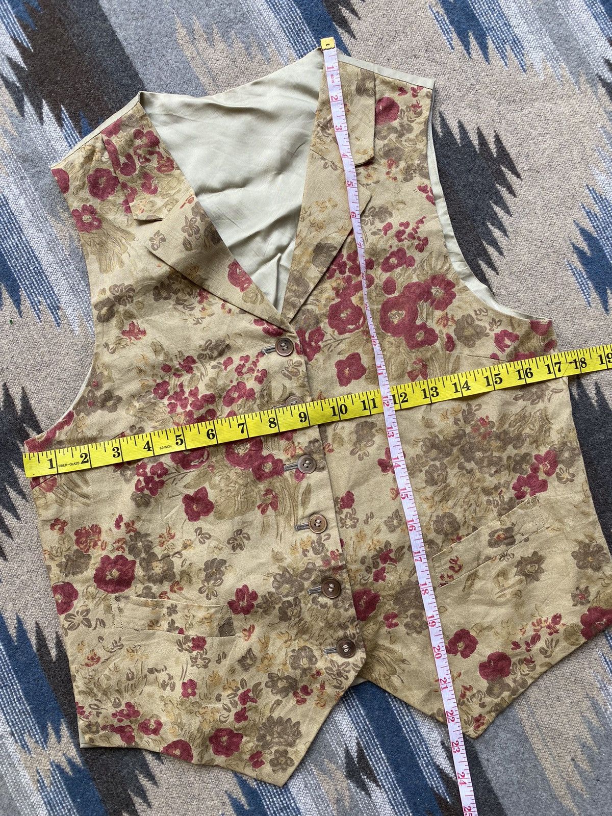 Margaret Howell Vintage Margaret Howell Floral Waistcoat Vest Size M / US 6-8 / IT 42-44 - 6 Thumbnail