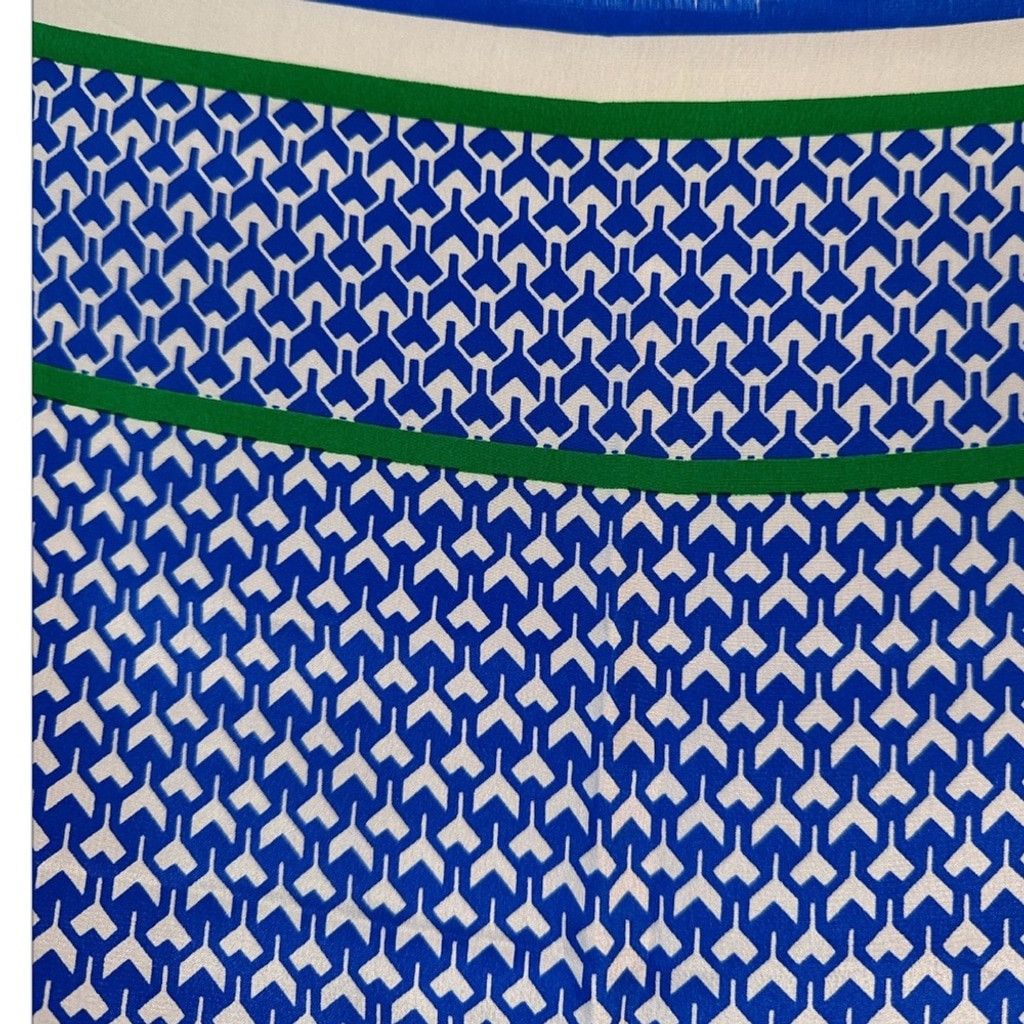 Yves Saint Laurent YSL Saint Laurent Blue Patterned scarf Size ONE SIZE - 2 Thumbnail