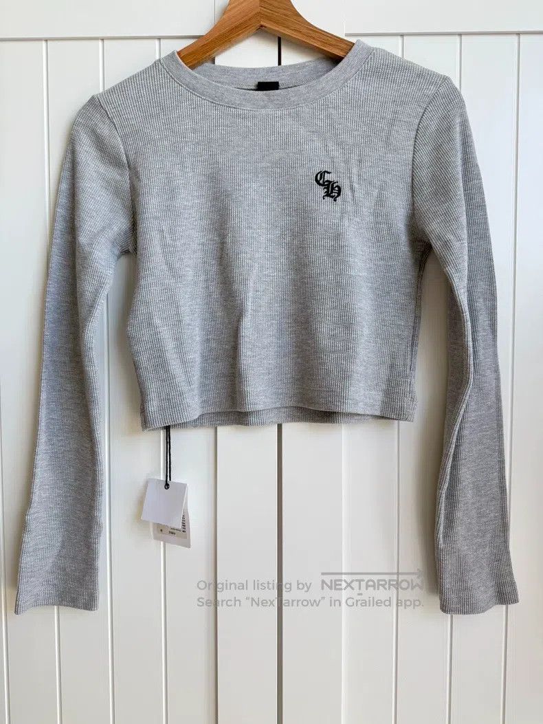 Chrome Hearts Chrome Hearts Size S Grey Waffle Embroidered Long Sleeve Size S / US 4 / IT 40 - 1 Thumbnail