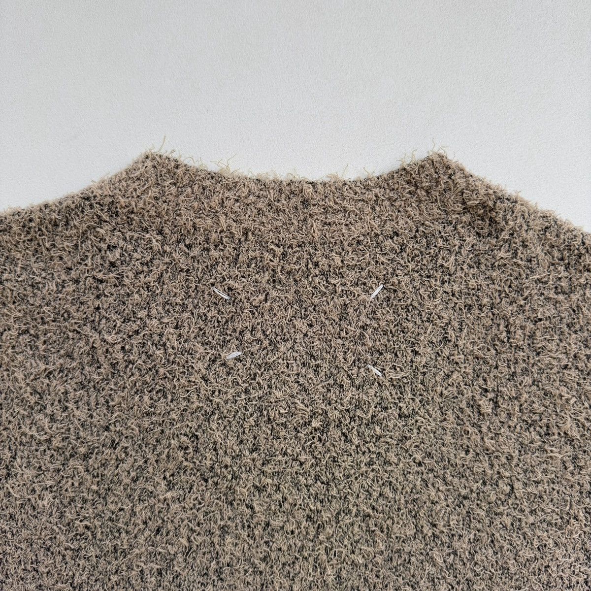 Maison Margiela S/S 15 Longline Beige/Black ‘Boucle’ Sweater Size US M / EU 48-50 / 2 - 14 Thumbnail