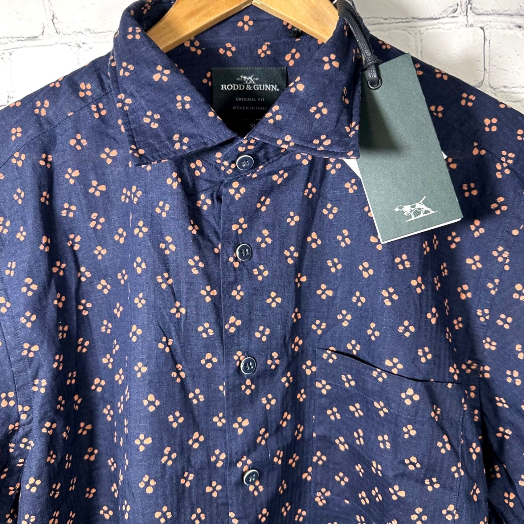 Rodd & Gunn Rodd & Gunn Clyde Quay Linen Cotton Shirt XL Deep Ocean Blue Italian Fabric NEW Size US XL / EU 56 / 4 - 2 Thumbnail