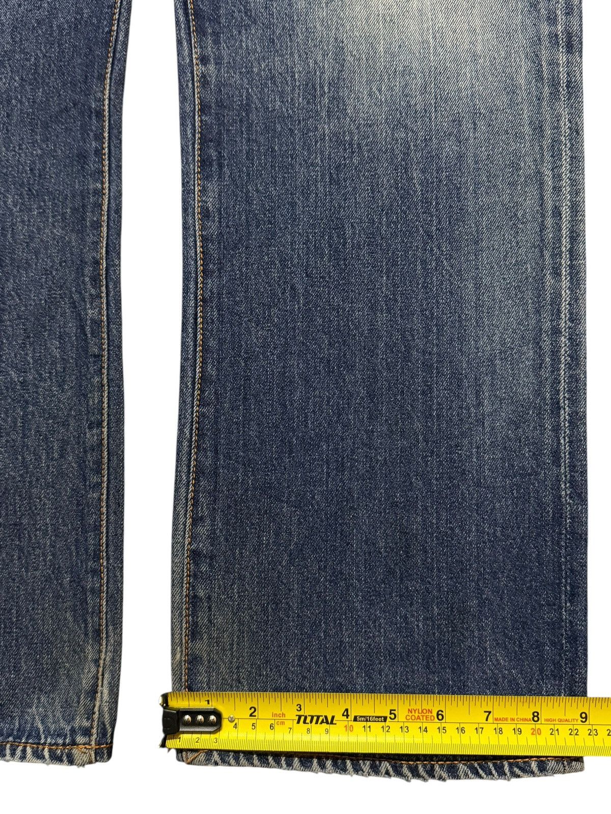 RMC Jeans Vintage 90s Japan Rmc Embroidered Blue Faded Wash Wide Leg Size US 36 / EU 52 - 13 Thumbnail