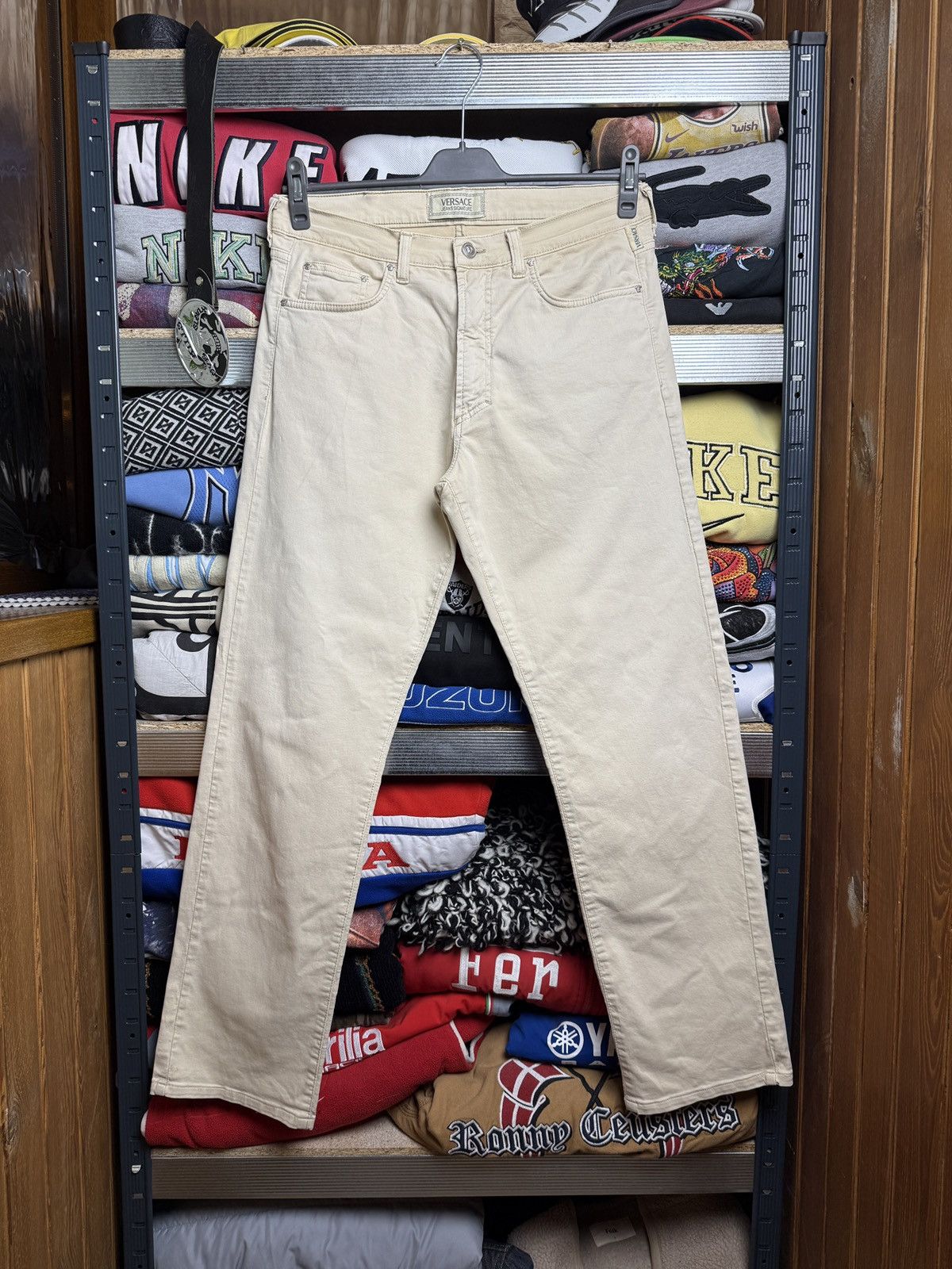 Versace Vintage Medusa Pattern Versace Jeans Signature Denim Size US 35 - 2 Thumbnail