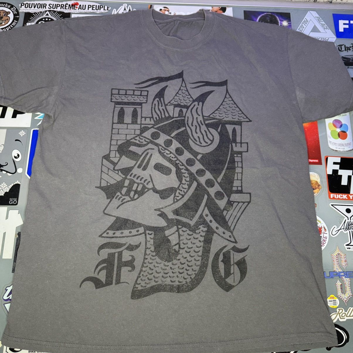 Other Fra Ink N’ Roll Tattoo Skull Tee Dark Grey Large Used Size US L / EU 52-54 / 3 - 1 Thumbnail