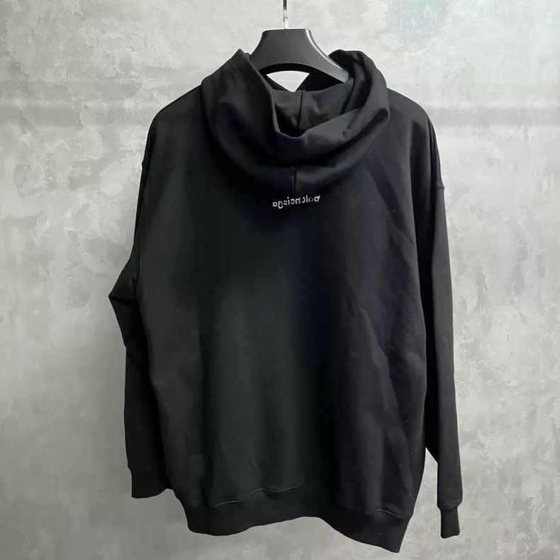 Balenciaga Balenciaga Black logo monogrammed long-sleeve pullover Size US S / EU 44-46 / 1 - 2 Thumbnail