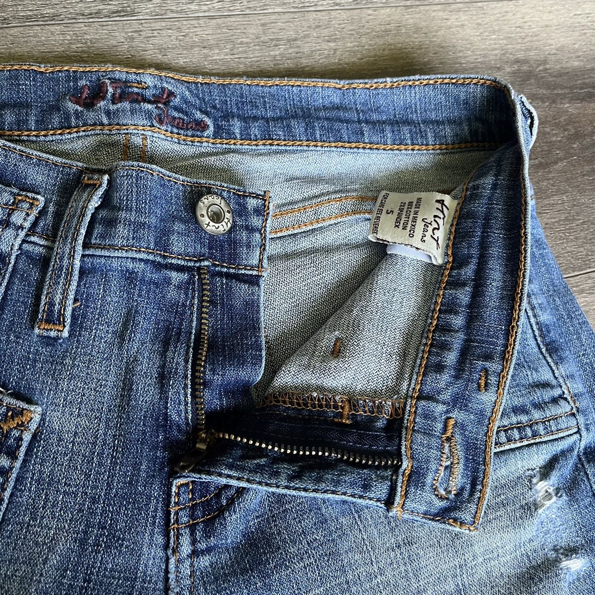 Vintage Vintage Y2K Hint Jeans Low Rise Flare Boot Cut Denim Jeans 5 Size 27" / US 4 / IT 40 - 7 Thumbnail