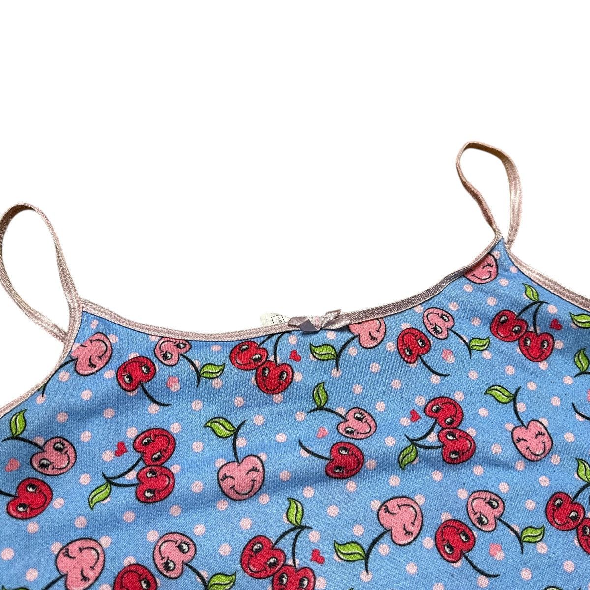 Joe Boxer × Vintage Vintage 90s Joe Boxer Cherry Y2K Tank Top Shirt Size L / US 10 / IT 46 - 3 Thumbnail