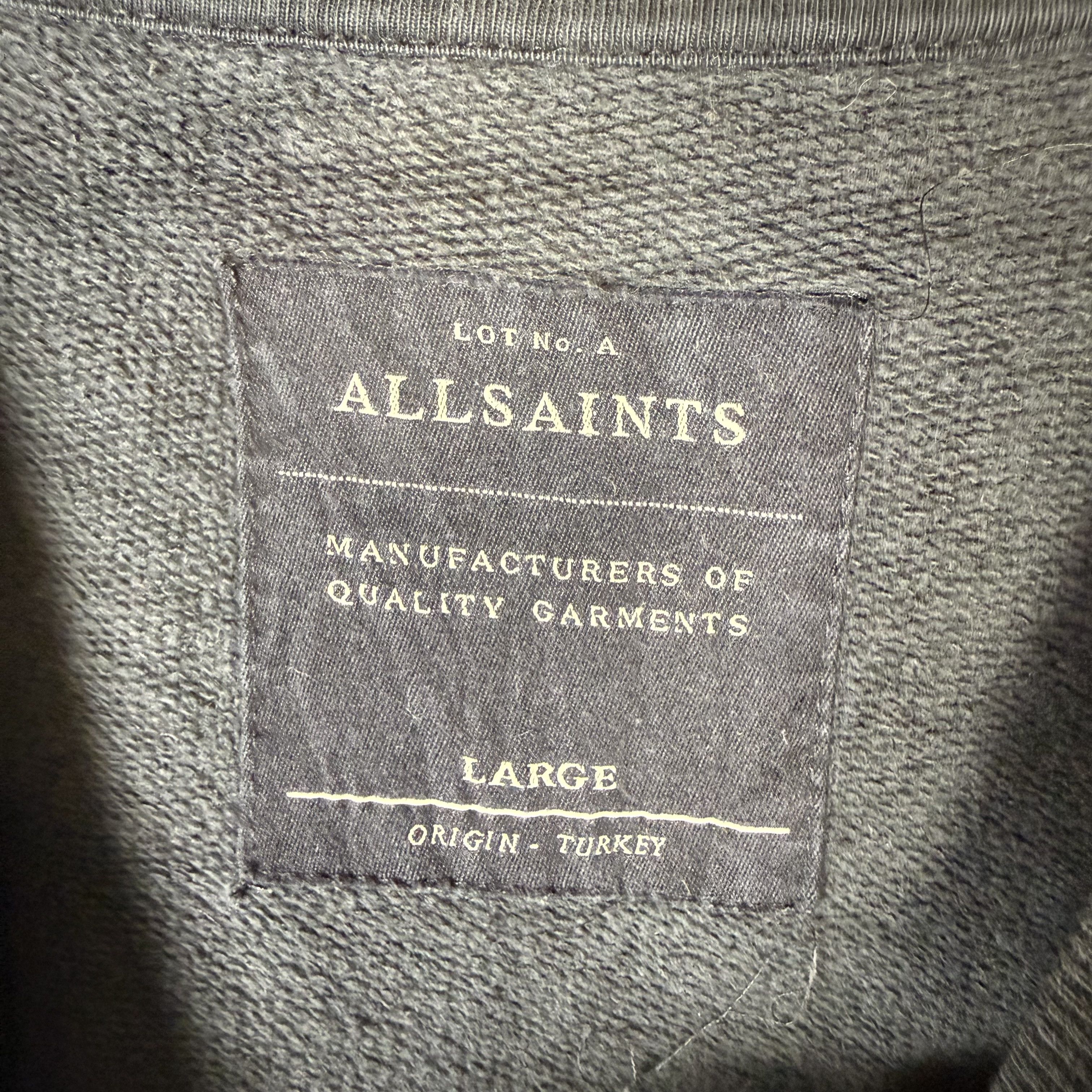 Allsaints Allsaints Washed Sweatshirt Crewneck Size US L / EU 52-54 / 3 - 6 Thumbnail