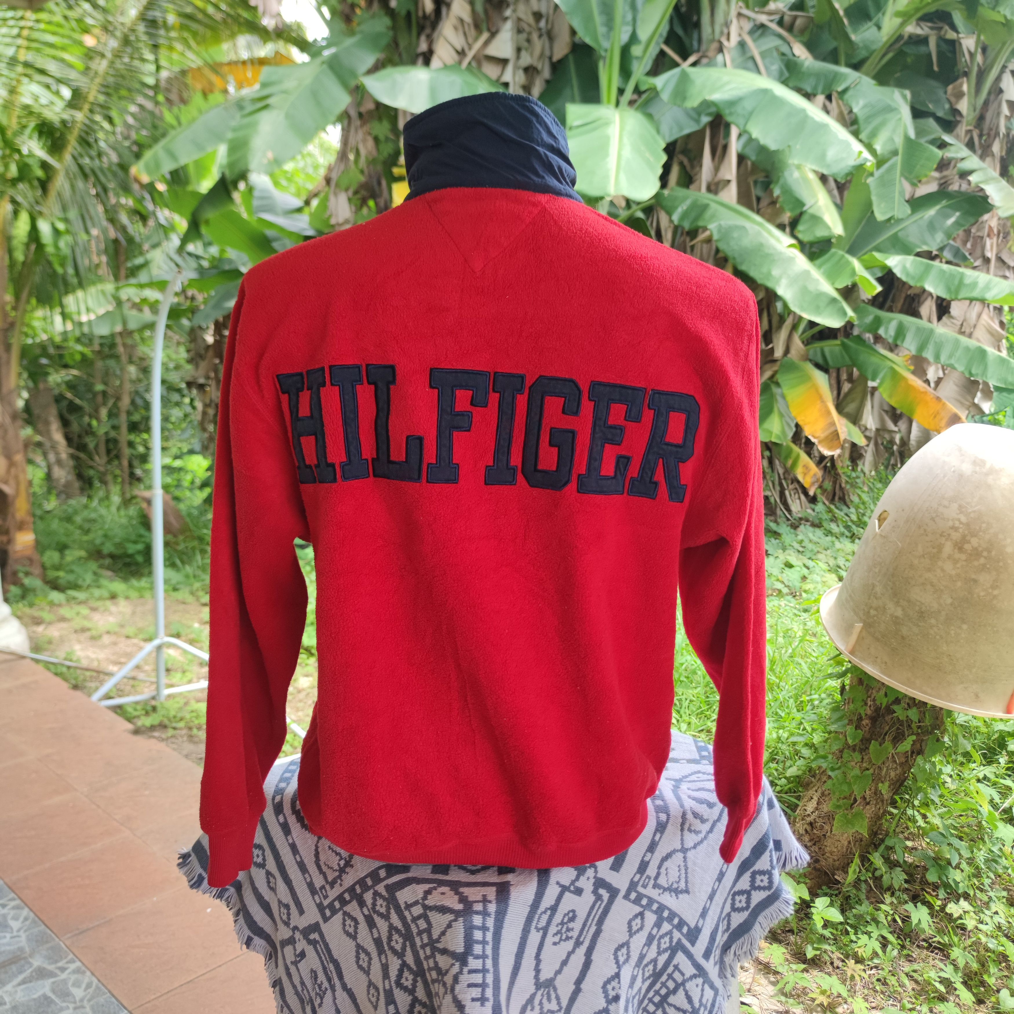 Tommy Hilfiger × Vintage VINTAGE 90S TOMMY HILFIGER HALF ZIPPER FLEECE JUMPER Size US S / EU 44-46 / 1 - 1 Thumbnail