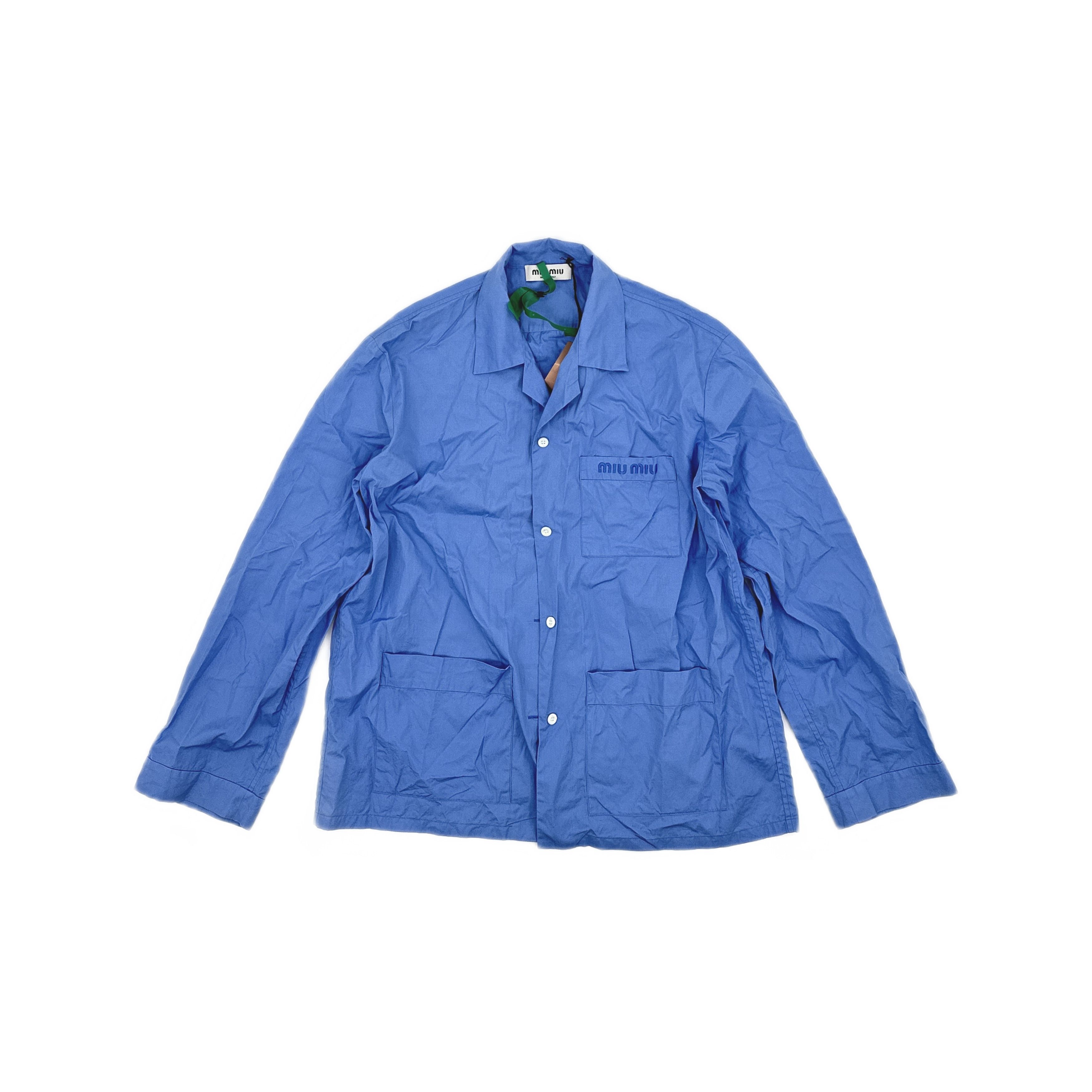 Miu Miu Miu Miu Logo Embroidery Button Up Shirt Size 36 Size XS / US 0-2 / IT 36-38 - 1 Thumbnail