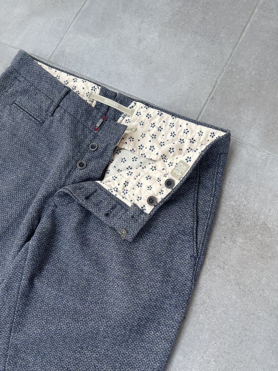 Incotex Incotex Formal Casual Grey White Wool Casual Pants Size US 34 / EU 50 - 14 Thumbnail