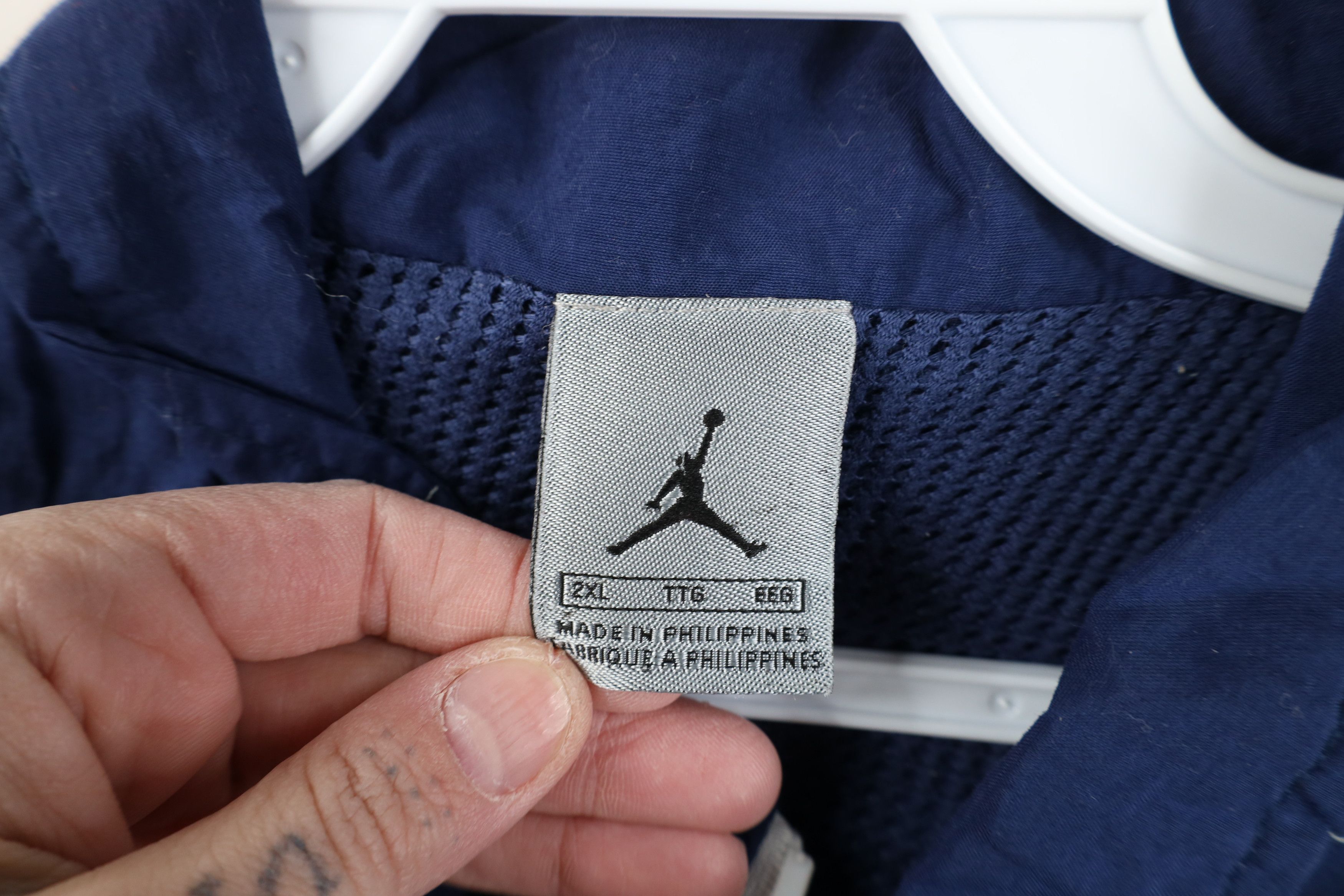Nike Vintage Nike Air Jordan Jumpman Windbreaker Jacket Blue Size US XXL / EU 58 / 5 - 10 Thumbnail