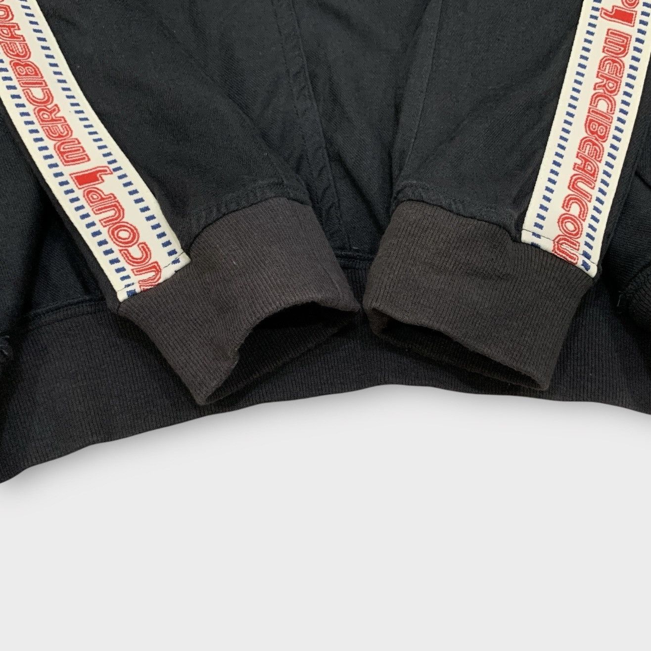 Issey Miyake MERCIBEAUCOUP BOMBER JACKET STAND COLLAR STRIPE PATCHES Size US M / EU 48-50 / 2 - 9 Thumbnail