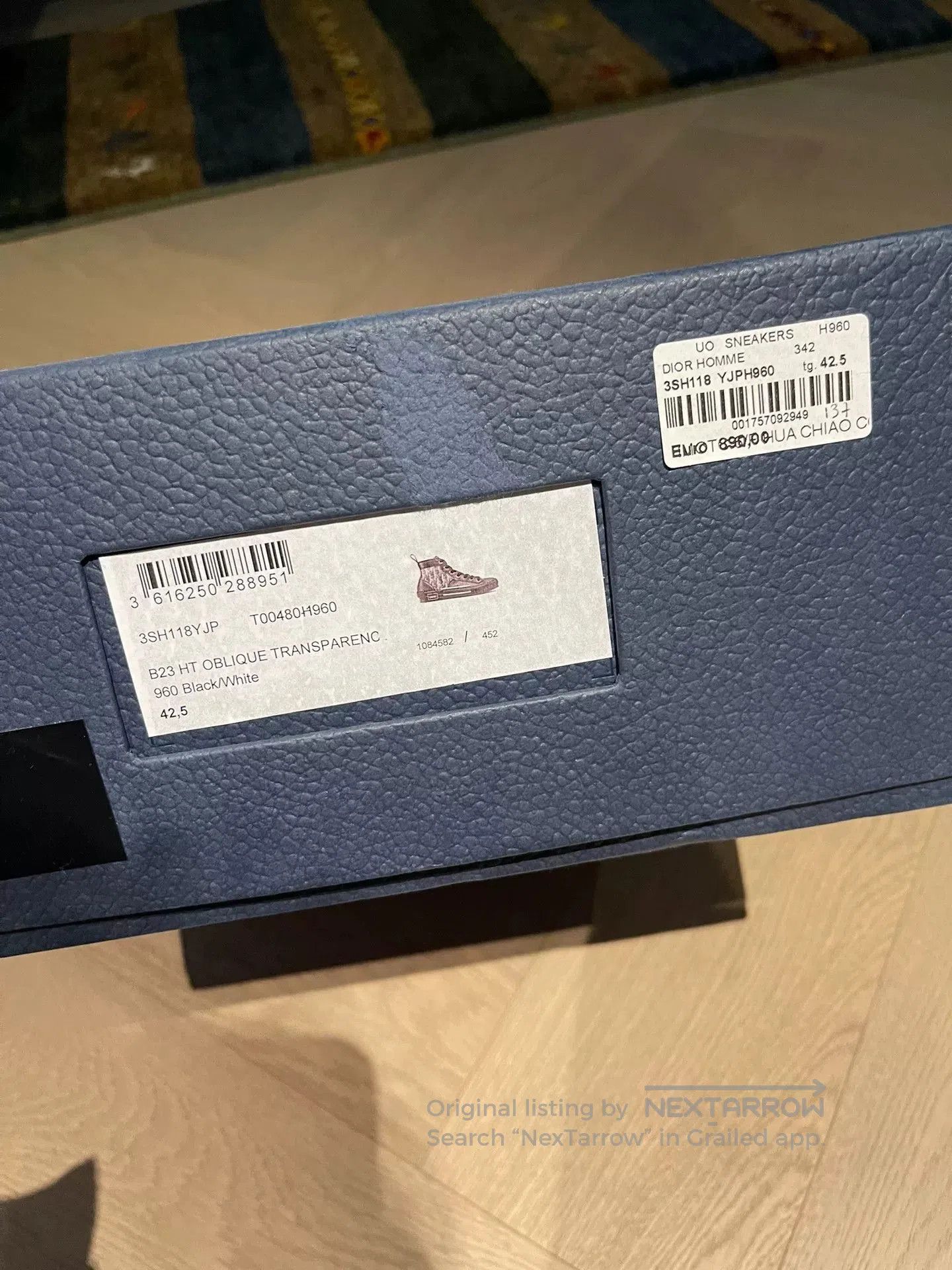 Dior dior b23 black high-top sneakers. Size US 10.5 / EU 43-44 - 8 Thumbnail