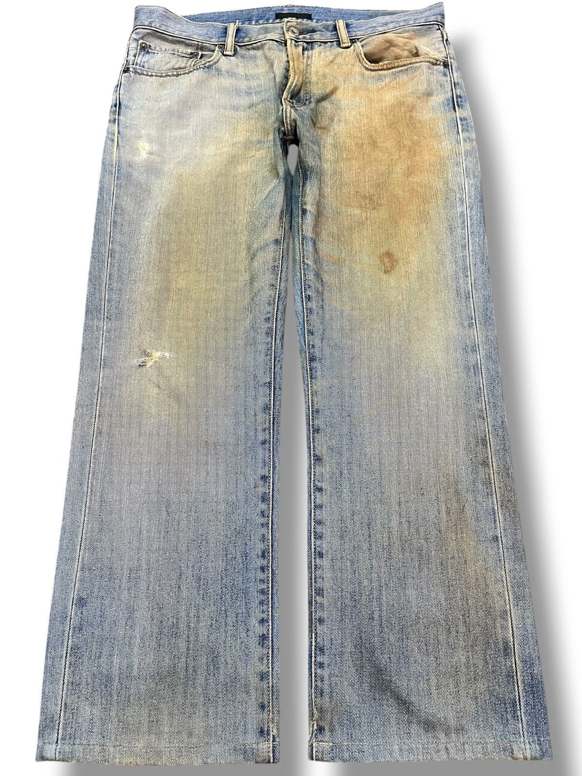 Uniqlo Vintage Uniqlo Mudwash Wide Leg Denim Size US 35 - 1 Thumbnail