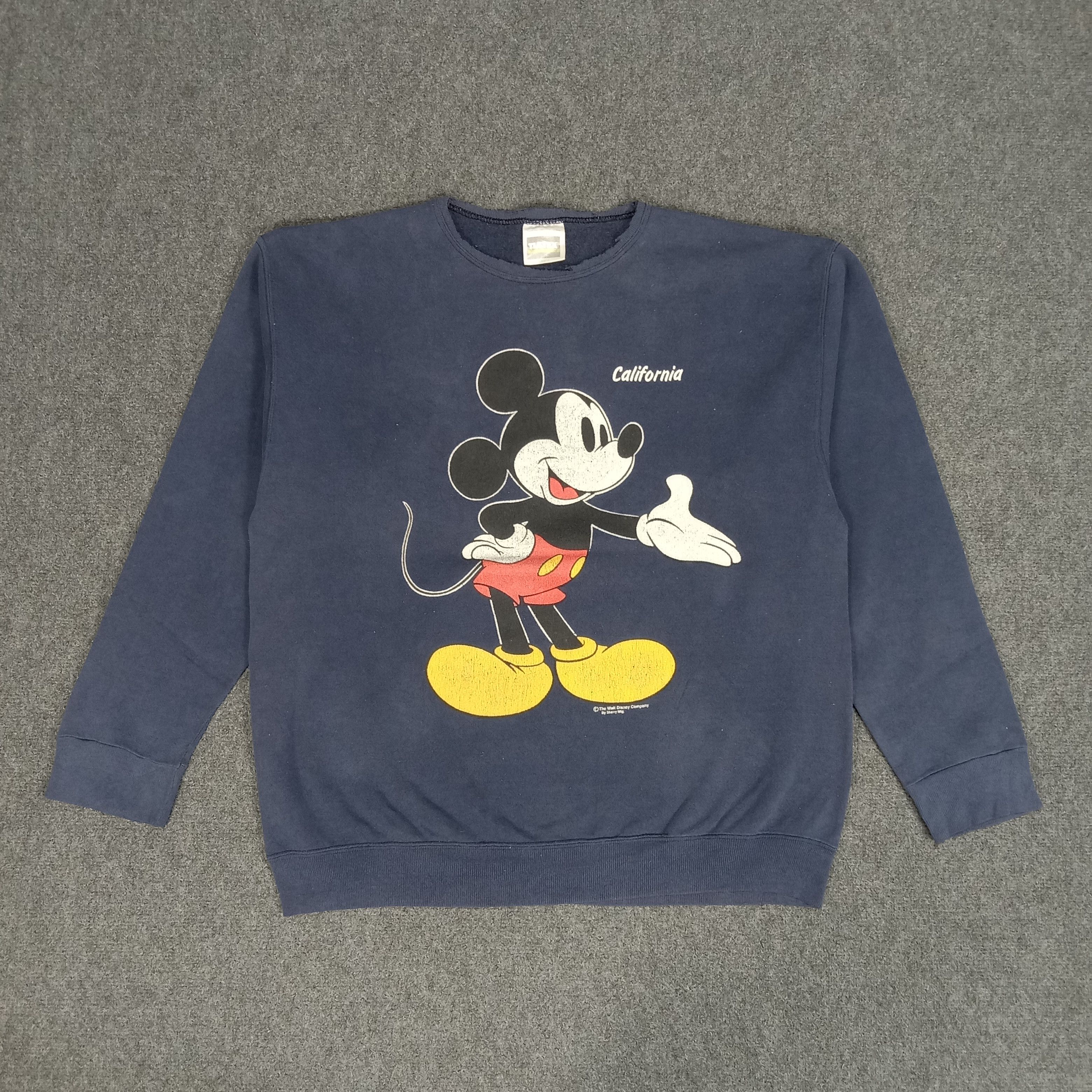 Cartoon Network × Disney × Vintage Mickey Mouse California Mirror Print Sweatshirt Size US L / EU 52-54 / 3 - 1 Thumbnail