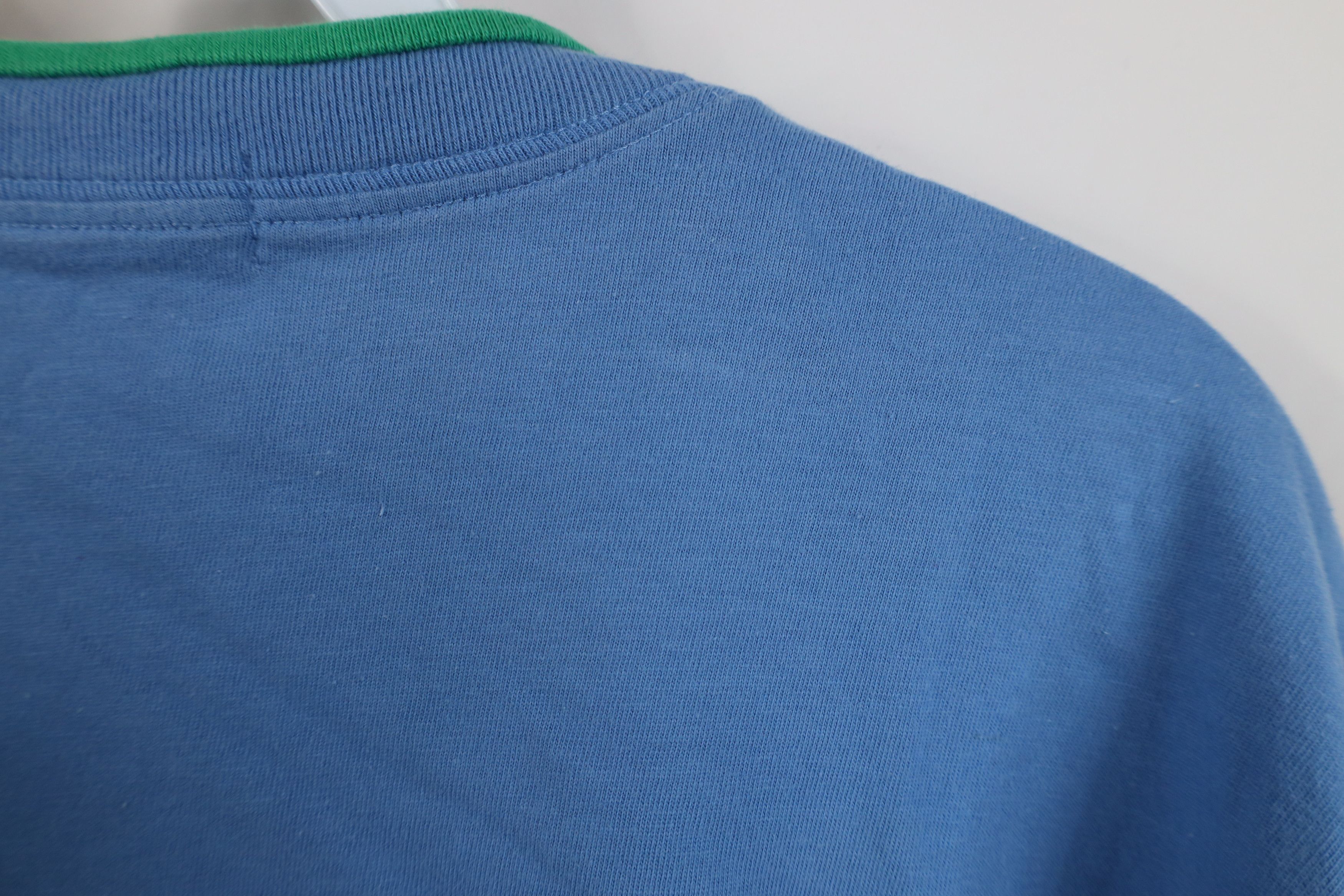 Vintage 90s Streetwear Color Block Ringer T-Shirt Cotton