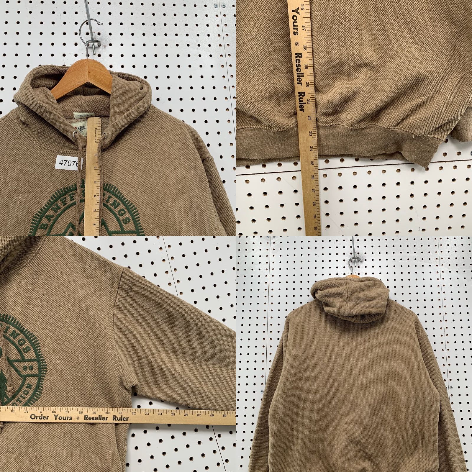 Vintage river wear Banff Springs Hoodie Sweatshirt Mens M Brown Logo Hooded Outdoor Canada Size US M / EU 48-50 / 2 - 8 Thumbnail