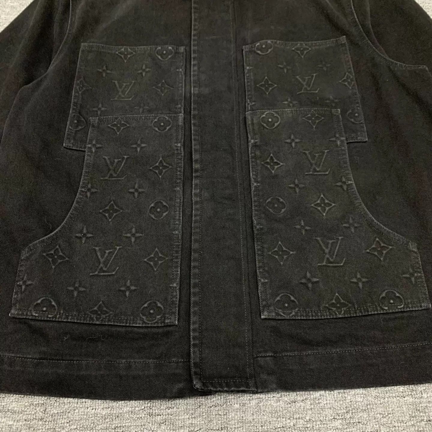 Louis Vuitton LV Monogram All Over Washed Denim Jacket 52 95 New Size US L / EU 52-54 / 3 - 7 Thumbnail