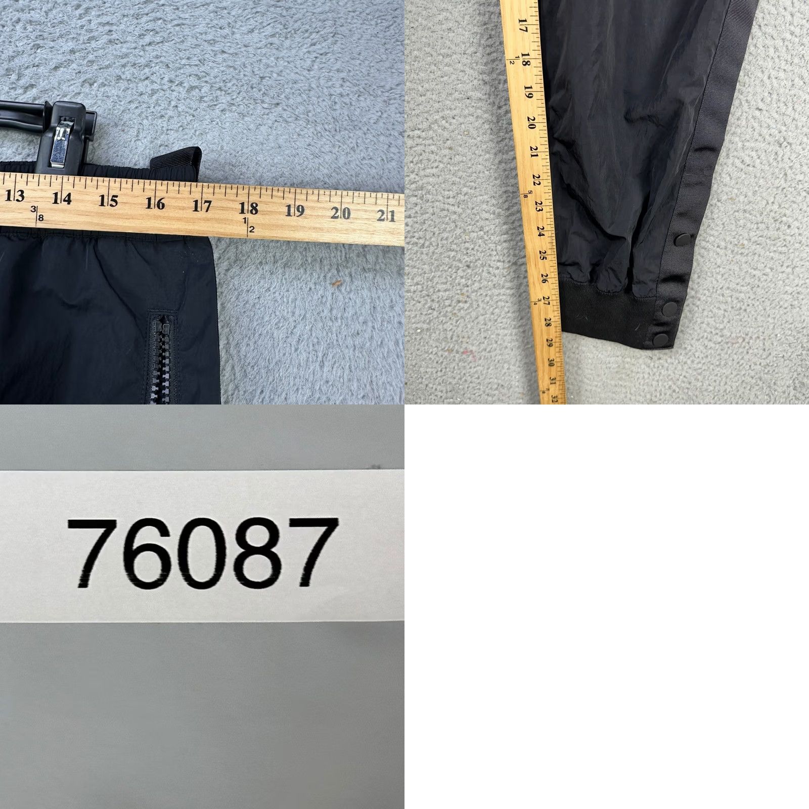 Athleta VINTAGE Athleta Allyson Felix Women Track Pants Medium Black Nylon Zip Pocket NEW Size 32" / US 10 / IT 46 - 8 Thumbnail
