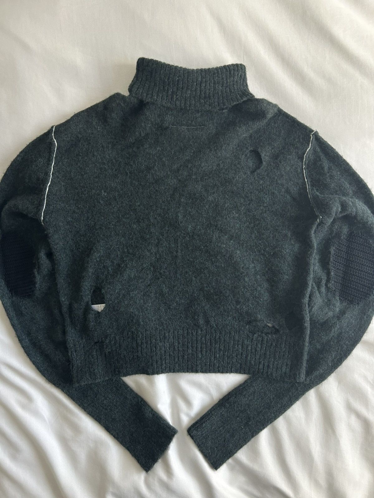 Maison Margiela Maison Margiela MM6 Turtle Neck Sweater Pullover Dark Green Size US L / EU 52-54 / 3 - 9 Thumbnail