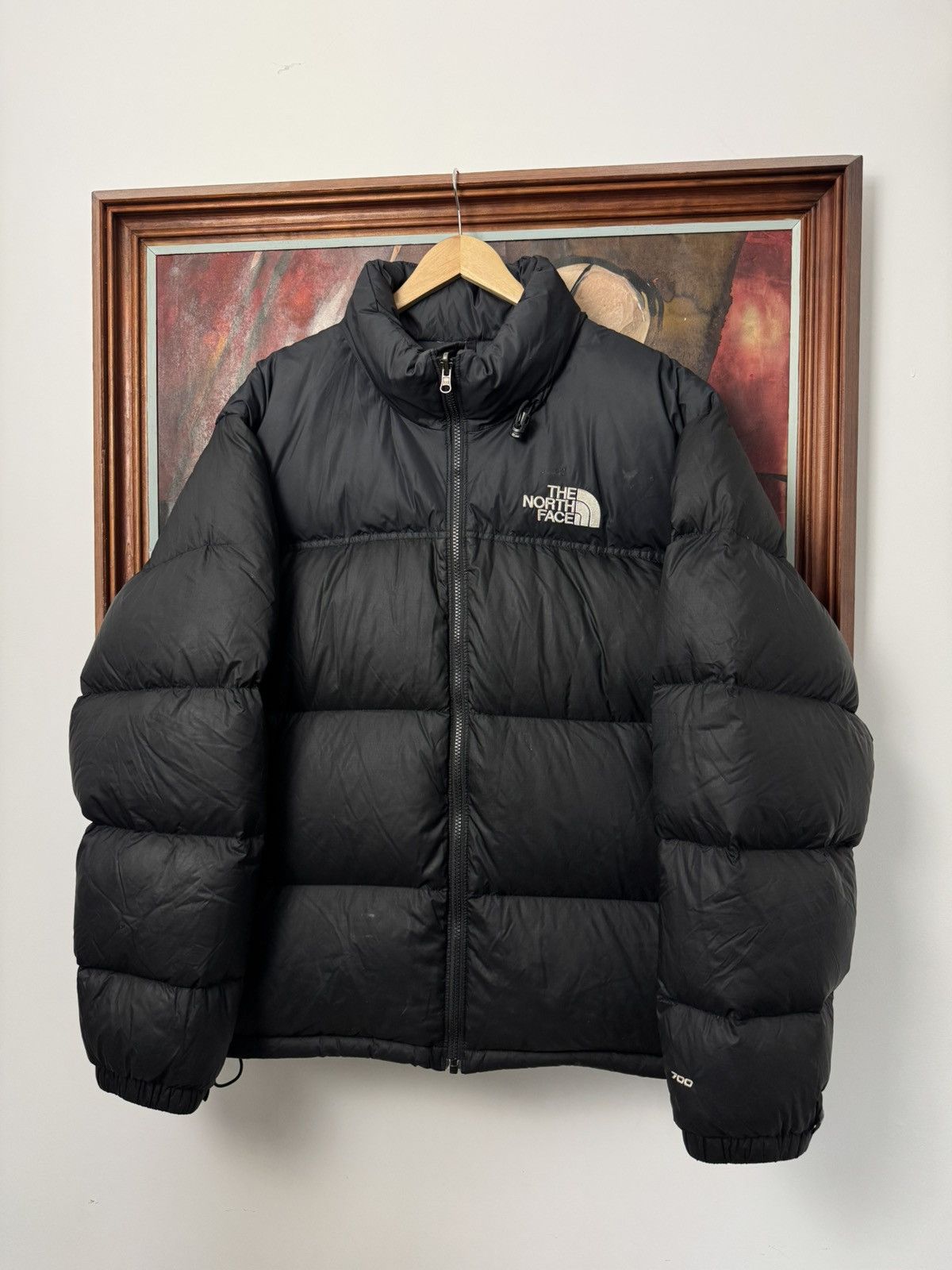 Y2k The North Face 1996 Retro Nuptse 700 Puffer Jacket Black