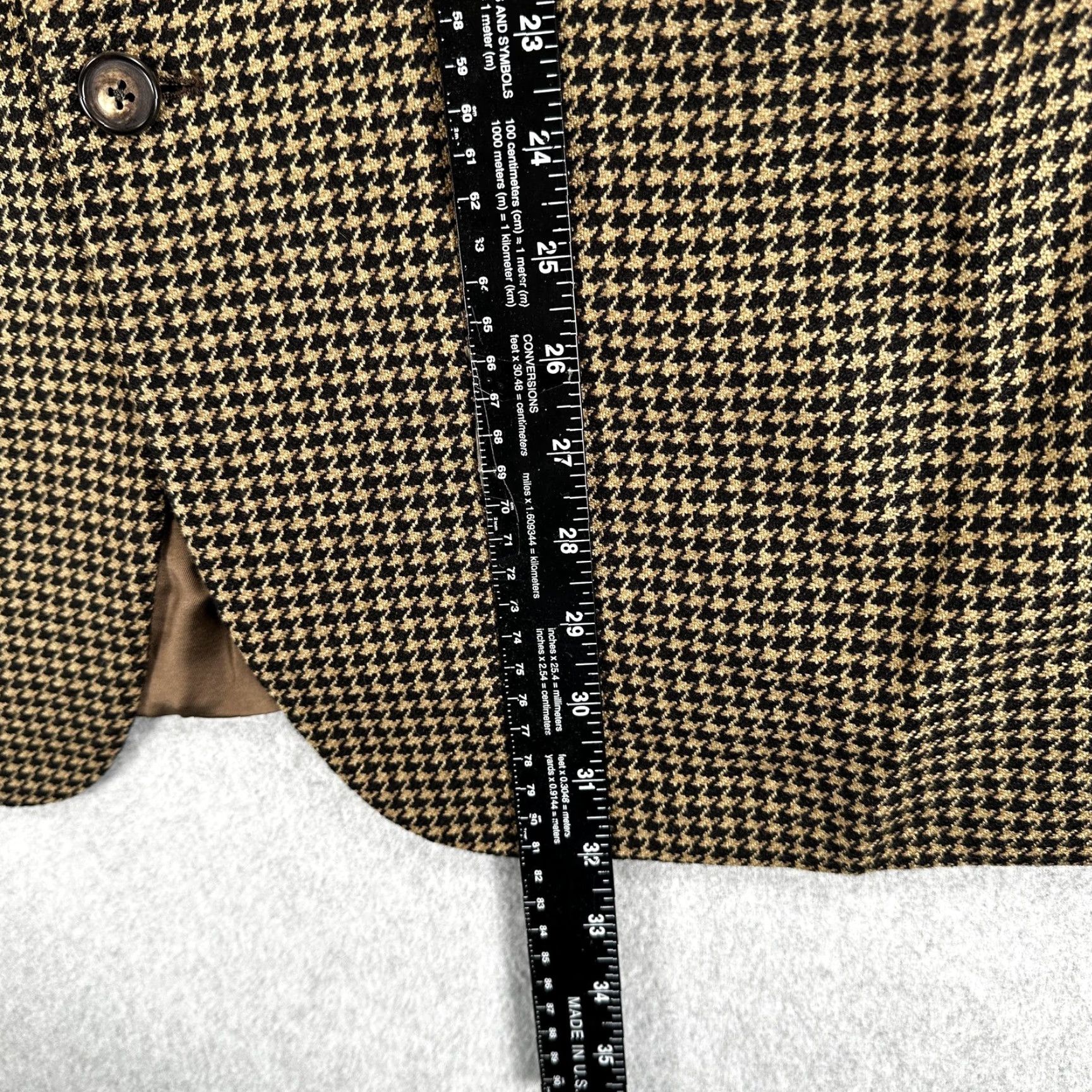 Ermenegildo Zegna VINTAGE Ermenegildo Zegna Sport Coat Blazer Mens 44 Brown Cashmere Tweed Switzerland Size 44R - 5 Thumbnail
