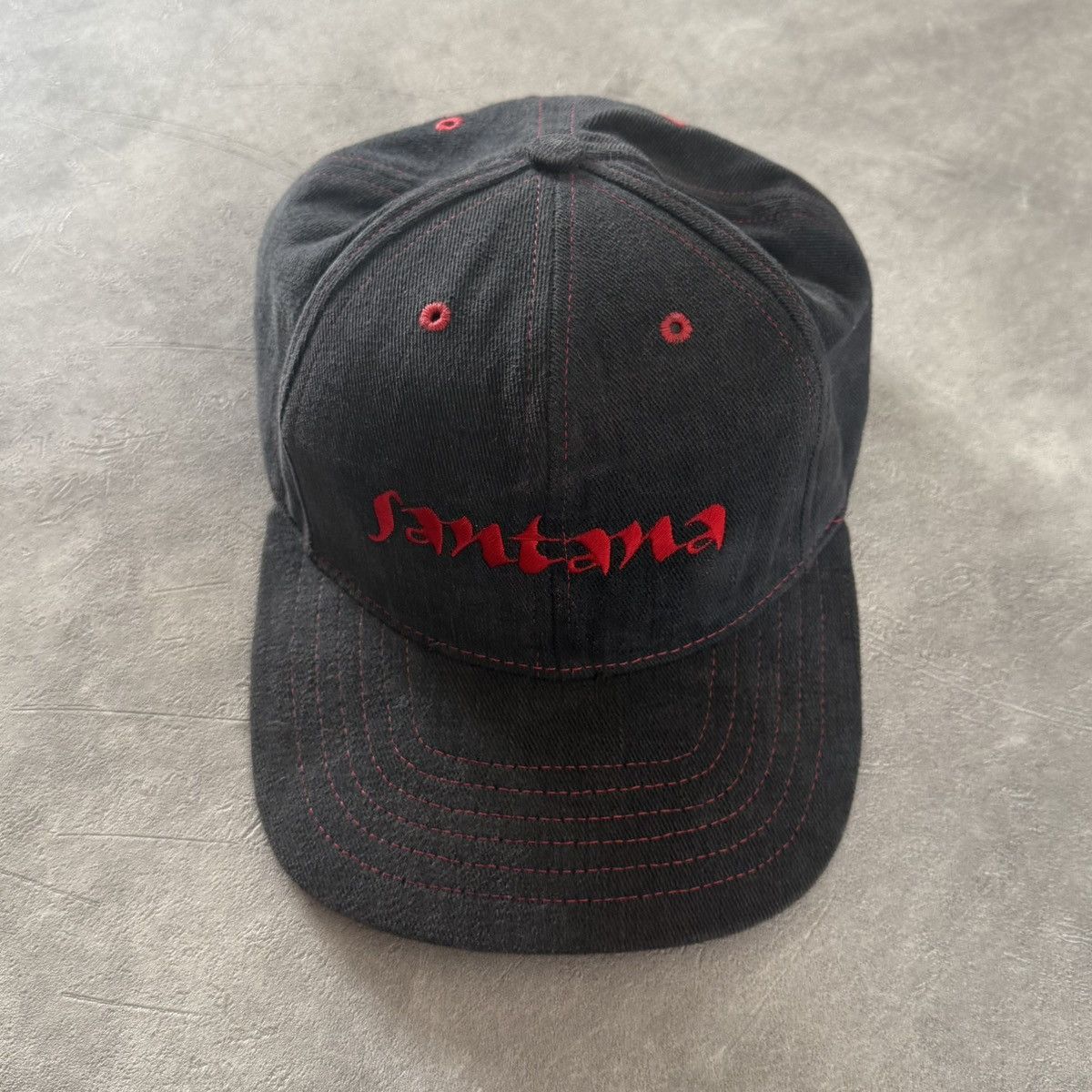 Vintage Vintage 90s Santana Logo Script Hat Size ONE SIZE - 1 Thumbnail