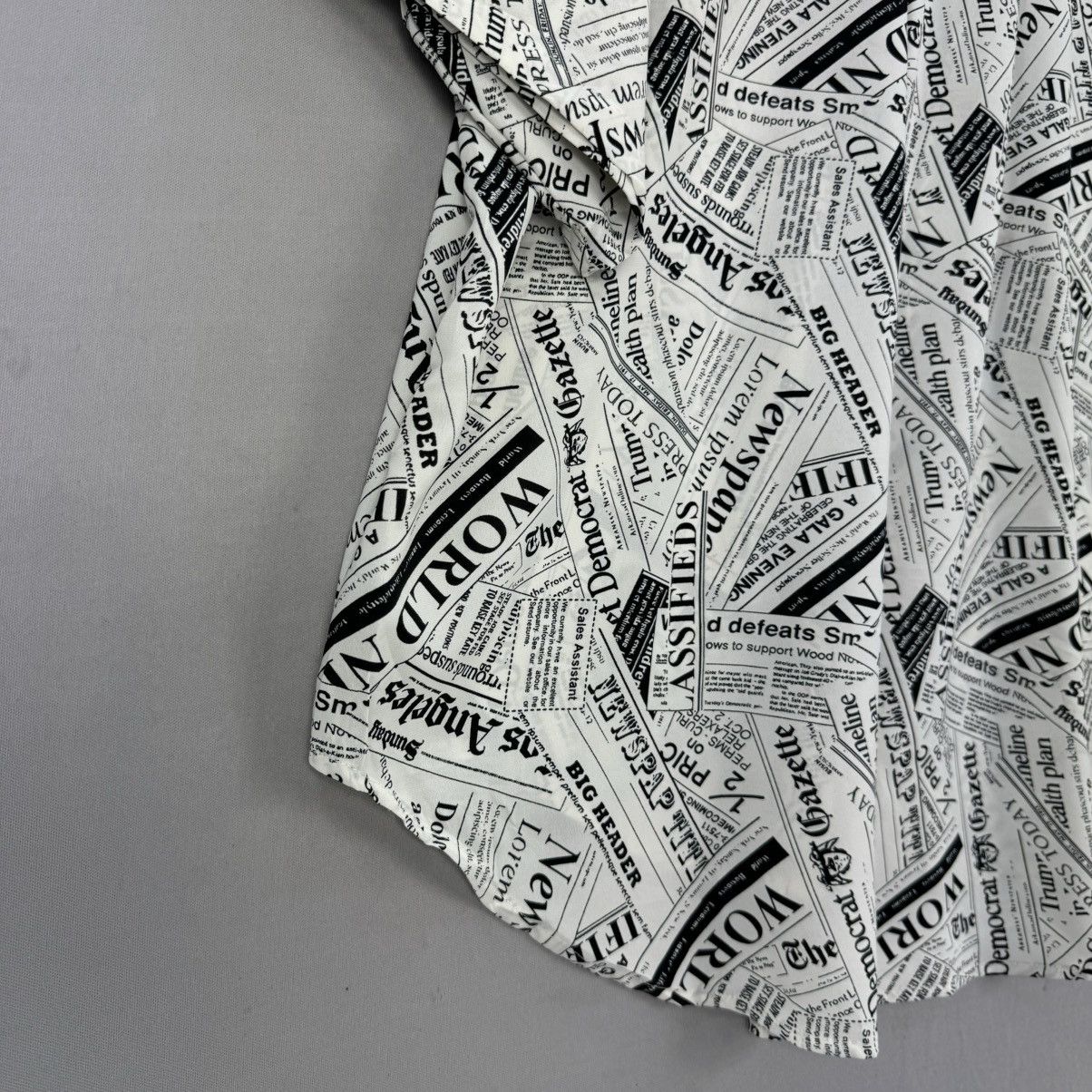 Japanese Brand Spinns All Over Newspaper Print Shirt Size US M / EU 48-50 / 2 - 6 Thumbnail