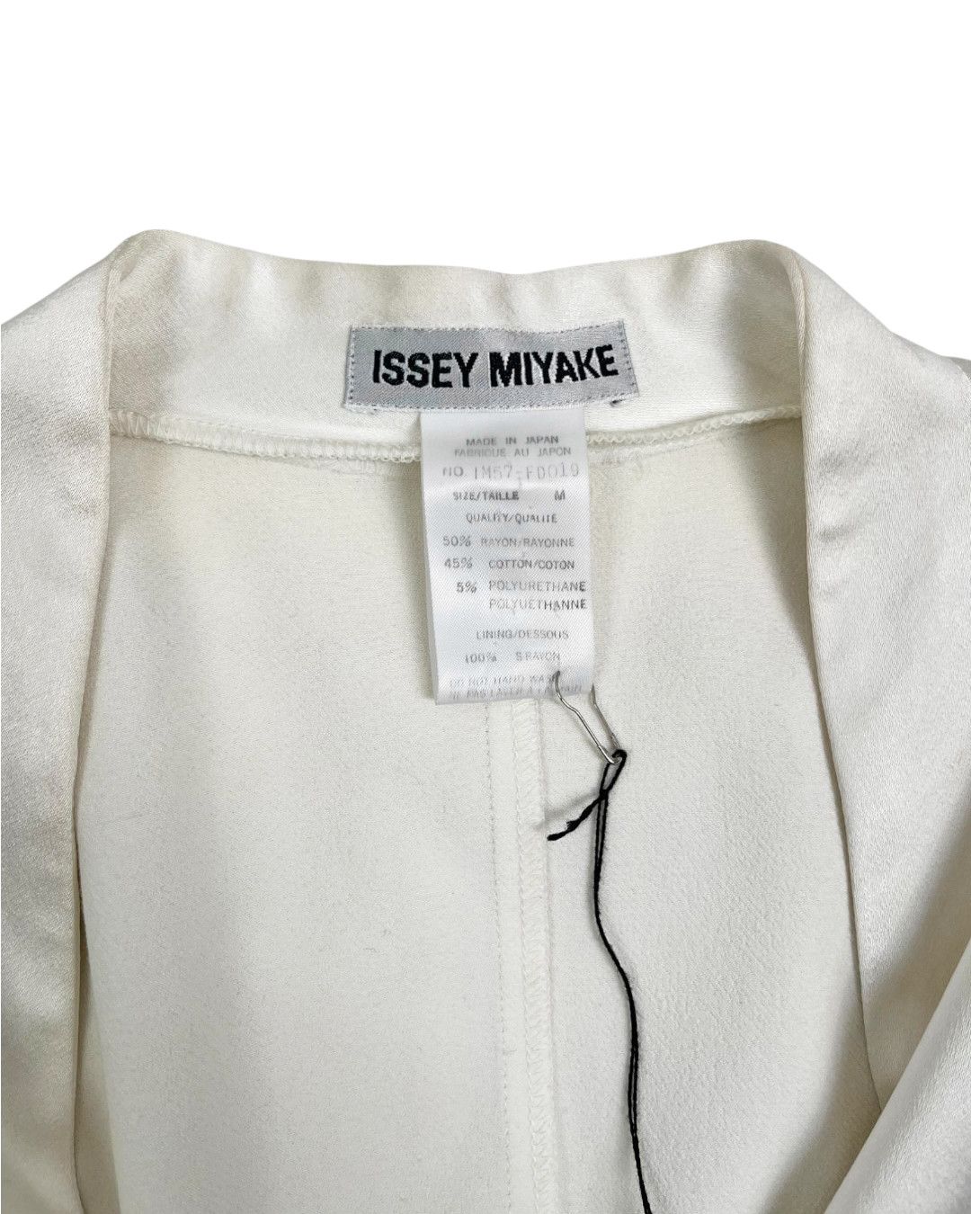 Issey Miyake S/S 2006 White One Button Long Blazer Size US M / EU 48-50 / 2 - 7 Thumbnail