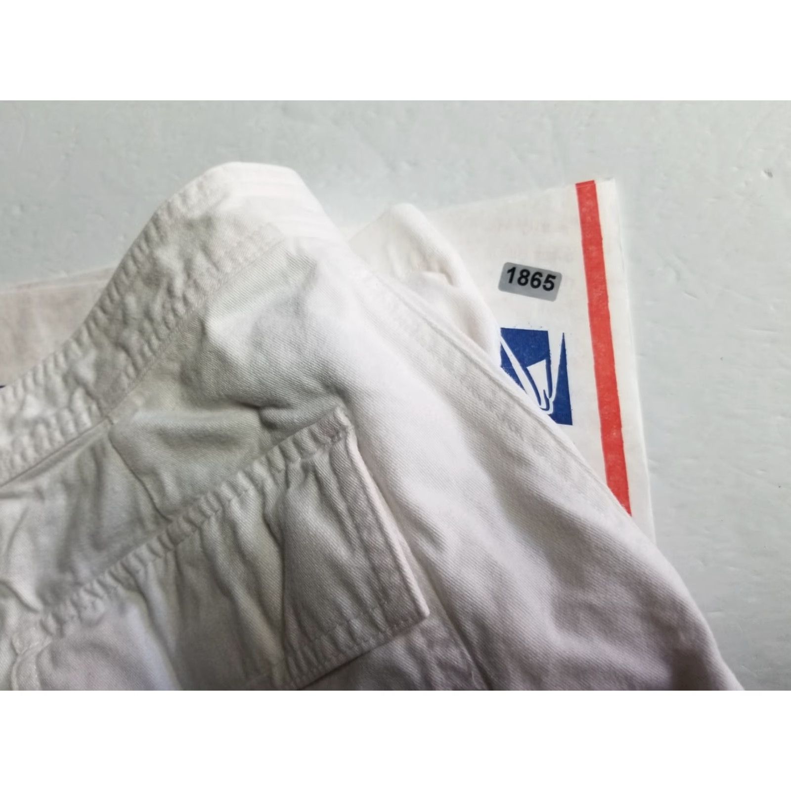 Ocean Pacific OP Ocean Pacific White Womens Shorts 13-14 Casual Drawstring Regular Chino Shorts Womens Size 34" / US 12 / IT 48 - 6 Thumbnail