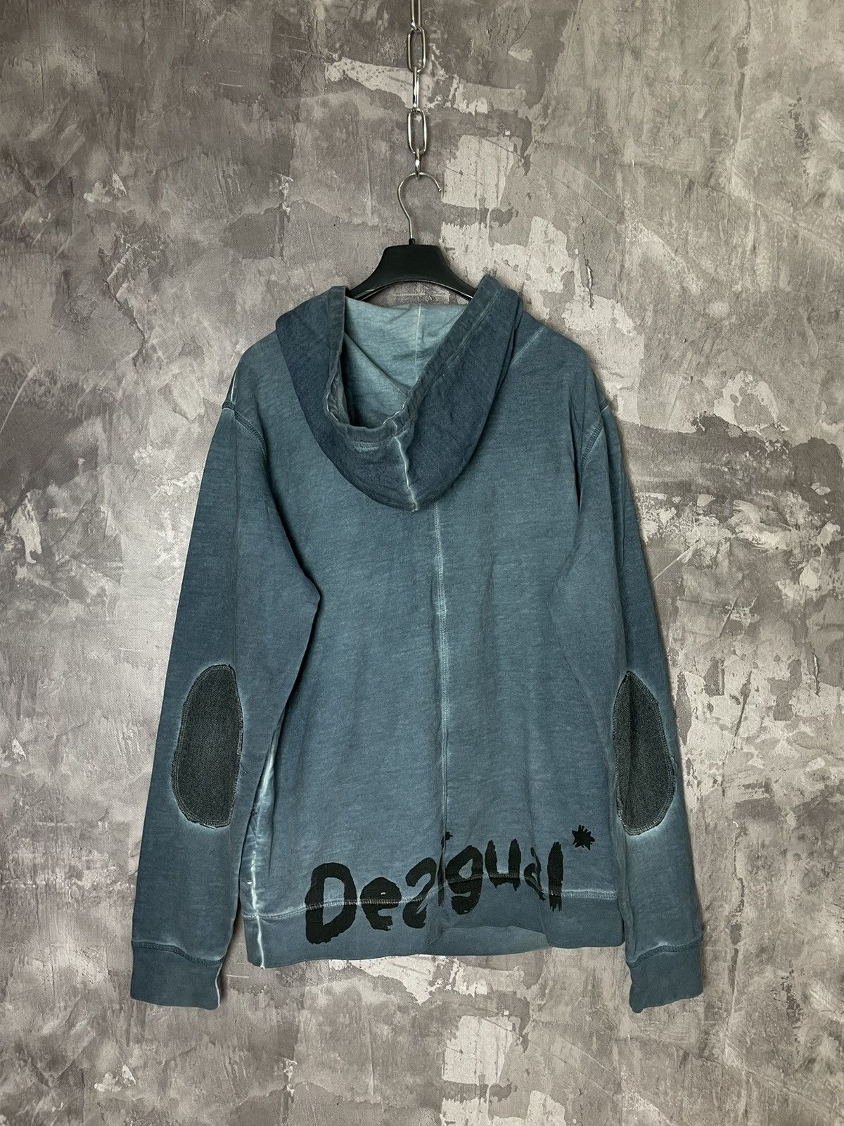 Desigual × Vintage 00s RARE VINTAGE Avant Garde Japanese Style Desigual Hoodie Size L / US 10 / IT 46 - 9 Thumbnail