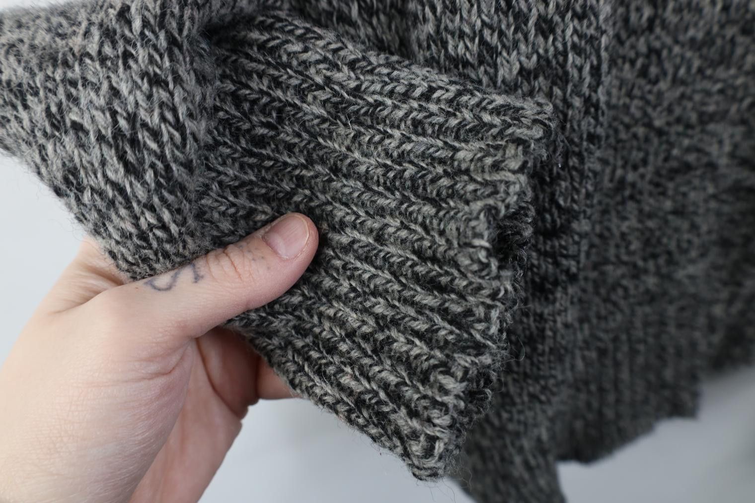 American Eagle Outfitters Vintage 90s American Eagle Blend Knit Shawl Sweater Gray USA Size US L / EU 52-54 / 3 - 7 Thumbnail