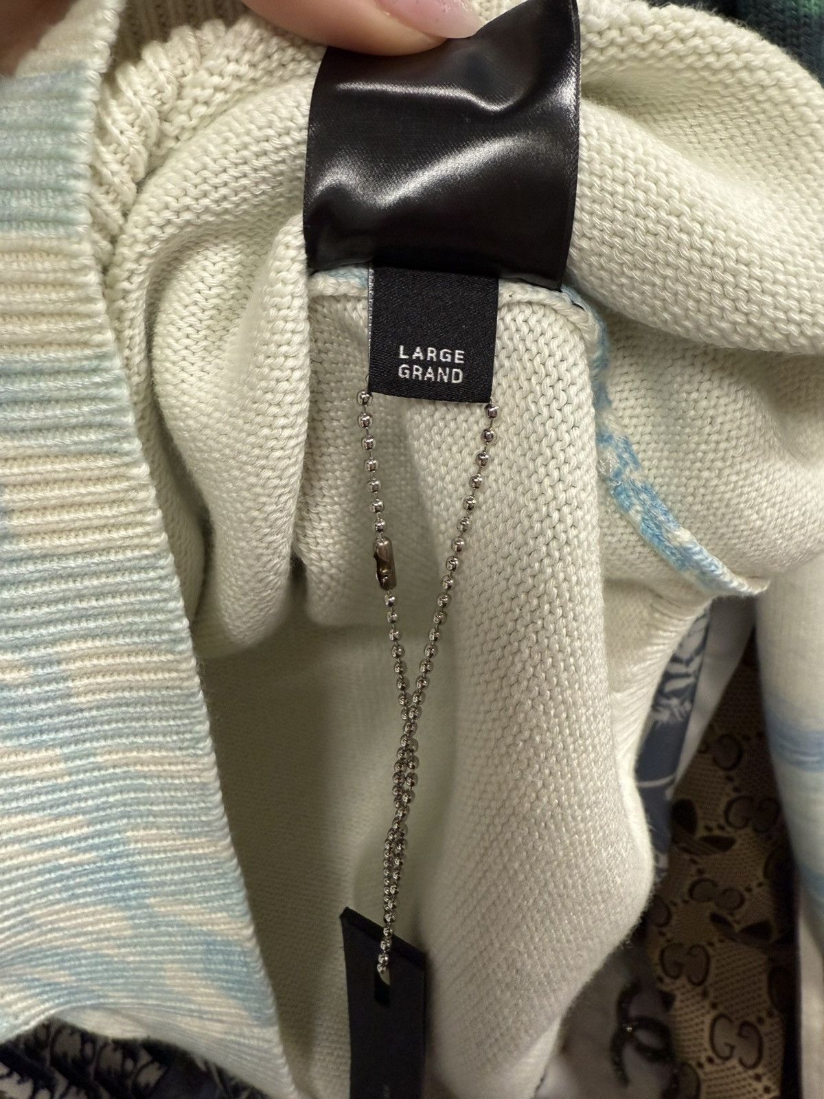 Amiri Amiri Runway Print Cashmere Logo Graphic Sweater Large Size US L / EU 52-54 / 3 - 8 Thumbnail