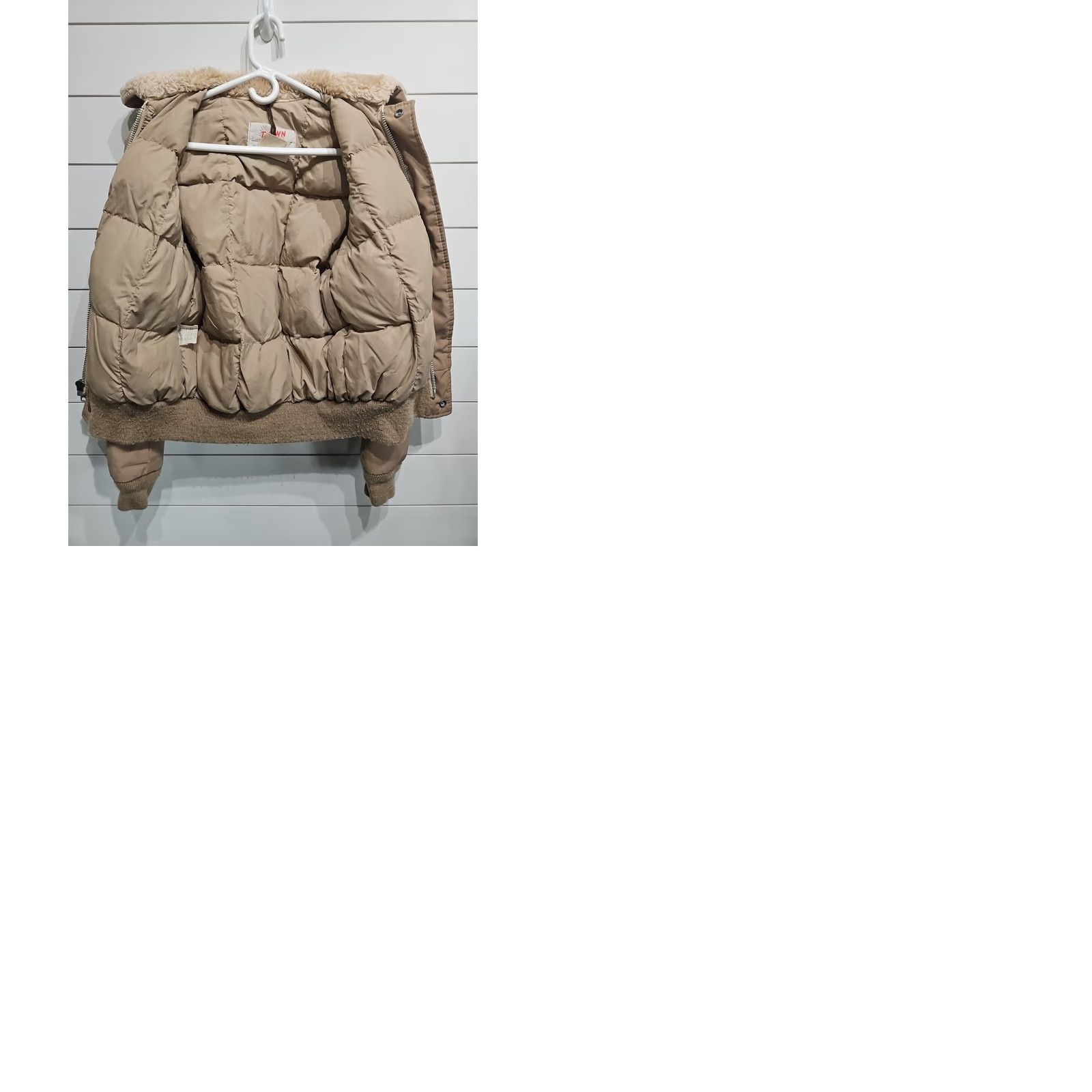 Schott VINTAGE Schott NYC Down Plume Bomber Flight Jacket Sherpa Collar Made USA Mens Small Jacket Mens Small Brown USA Pattern Quilted Size US S / EU 44-46 / 1 - 9 Thumbnail