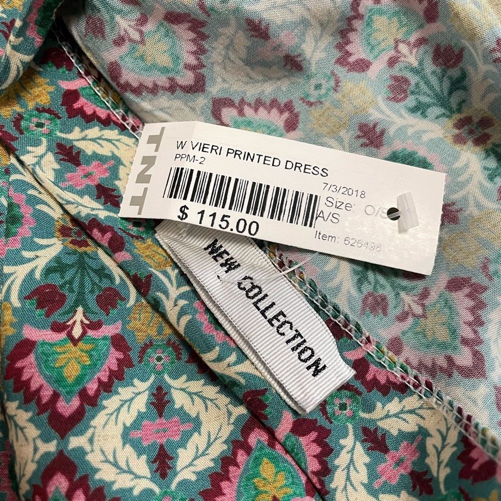 Other NWT New $115 W Vieri Printed Dress Made in Italy One size Size S / US 4 / IT 40 - 5 Thumbnail