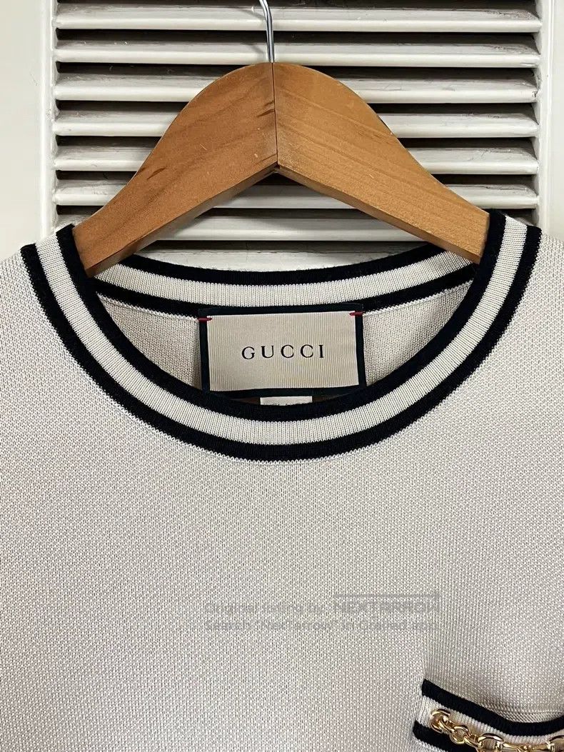 Gucci Gucci Off-white knitted dress Size M / US 6-8 / IT 42-44 - 3 Thumbnail