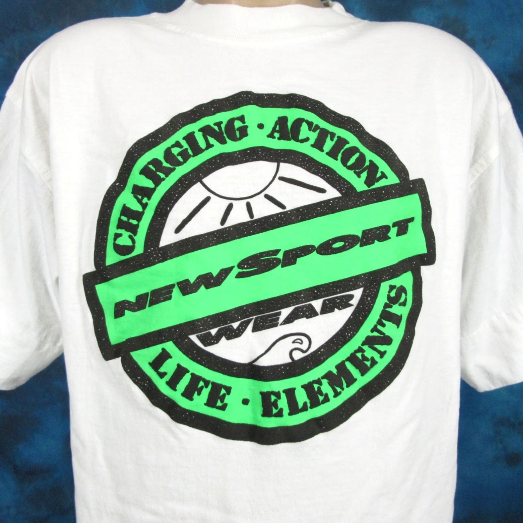 Vintage VINTAGE Nike Shirt Adult L White 90s 80s Surf Beach Skate Hip Hop T-Shirt Navy Blue Size US L / EU 52-54 / 3 - 3 Thumbnail