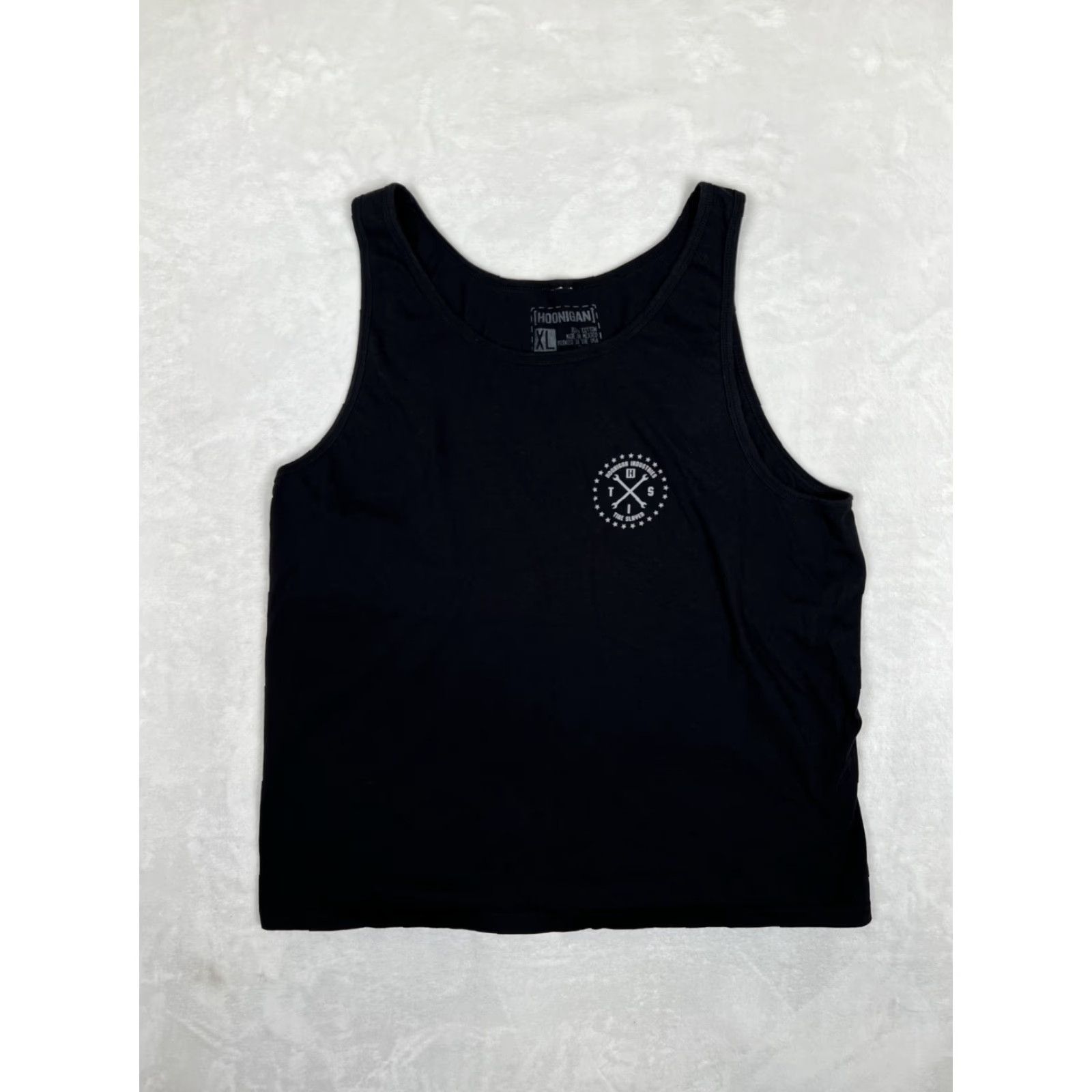 Vintage Hoonigan Tire Slayer Graphic Tee Tank Top Shirt Mens XL Black Size US XL / EU 56 / 4 - 2 Thumbnail