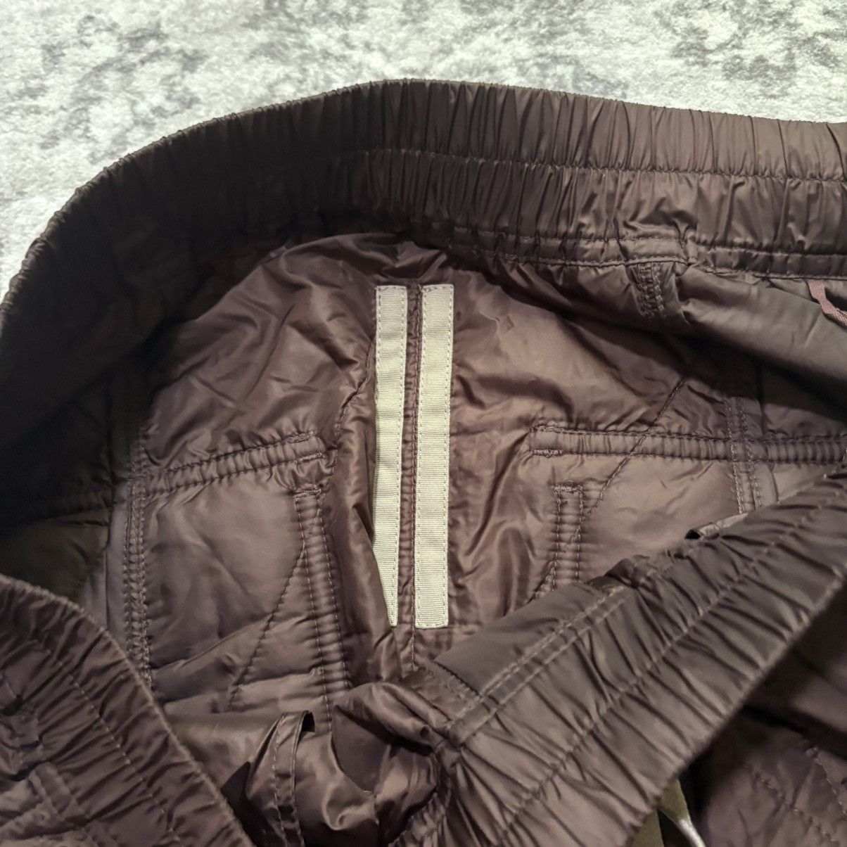 Rick Owens Drkshdw Rick Owens DRKSHDW Down Padded Quilted Drop Crotch Pants | M Size US 30 / EU 46 - 7 Thumbnail