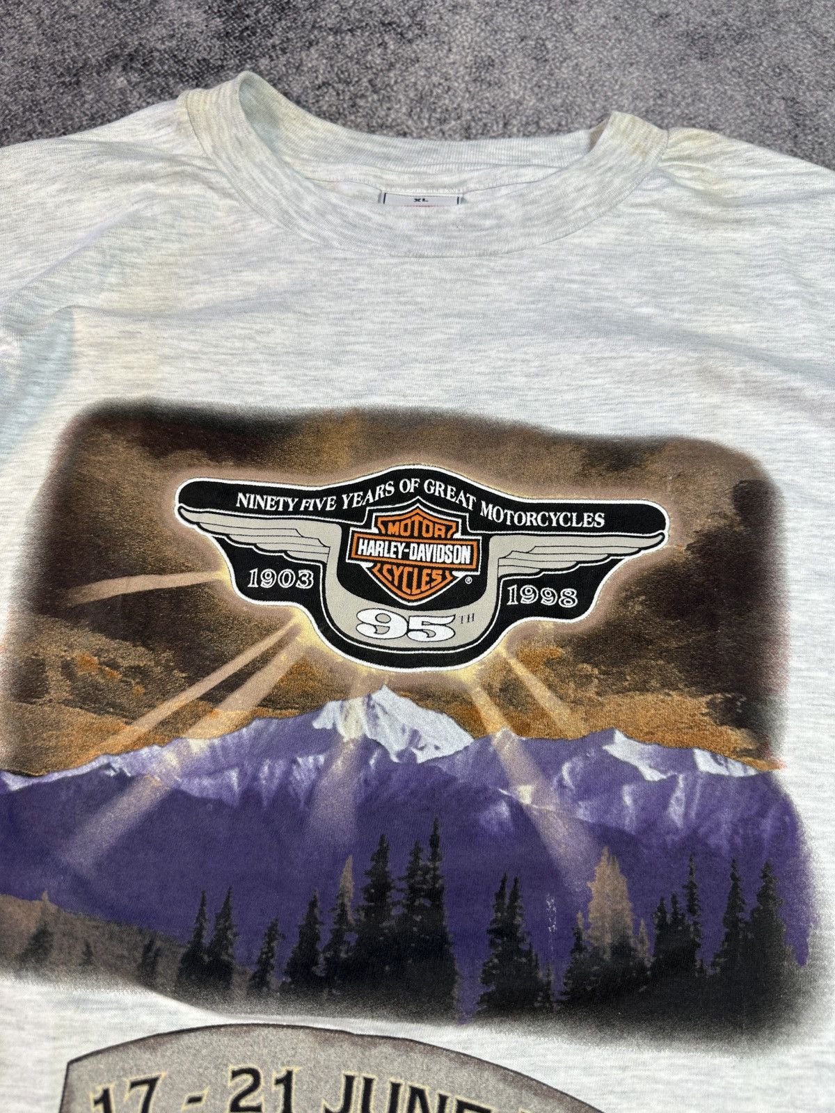 Harley Davidson × Vintage Vintage Harley Davidson 1998 Logo T-shirt Streetwear Rare XL Size US XL / EU 56 / 4 - 4 Thumbnail