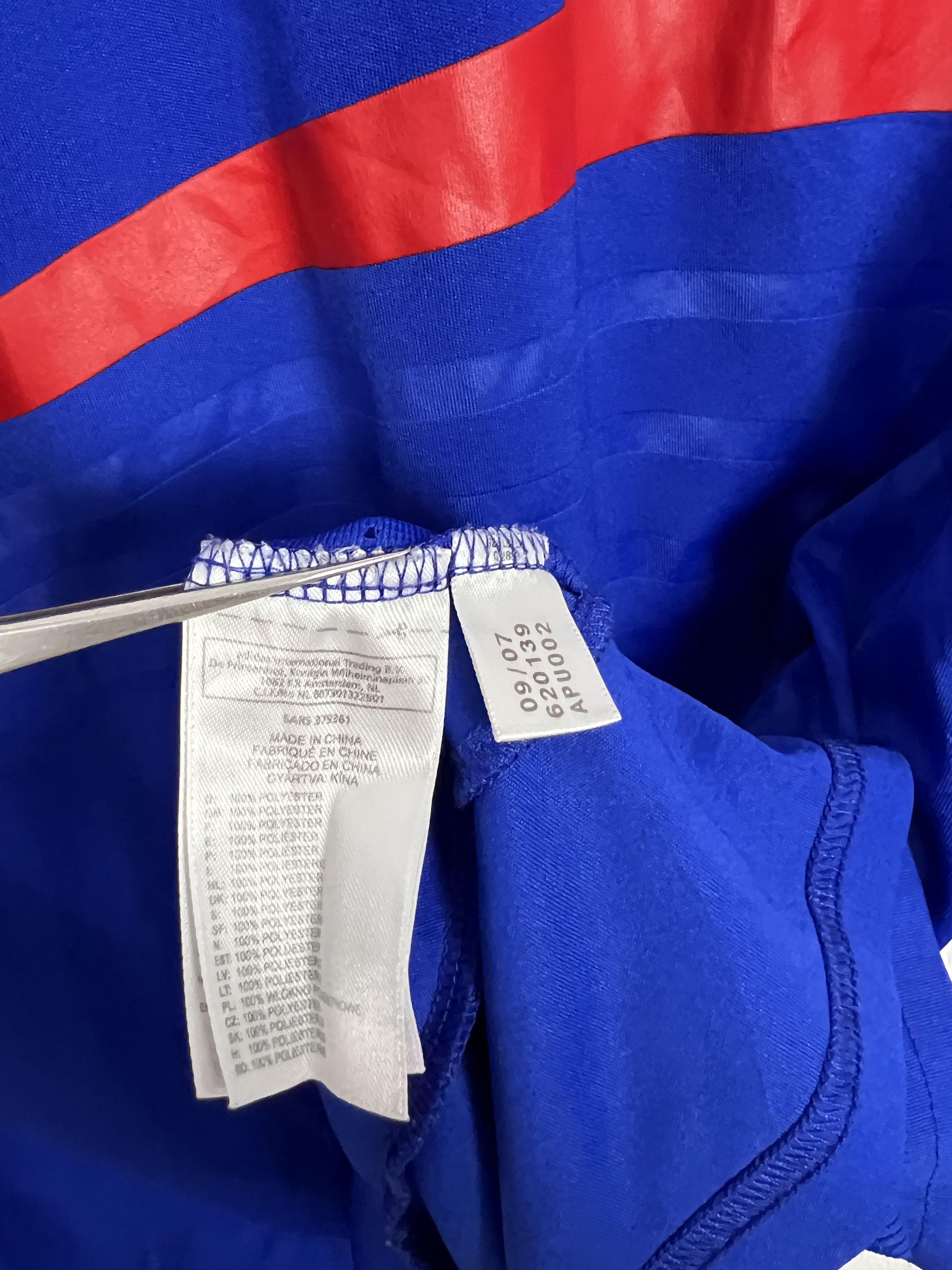 Adidas France Home football shirt 2007 Soccer Adidas Blue Jersey Size US M / EU 48-50 / 2 - 8 Thumbnail