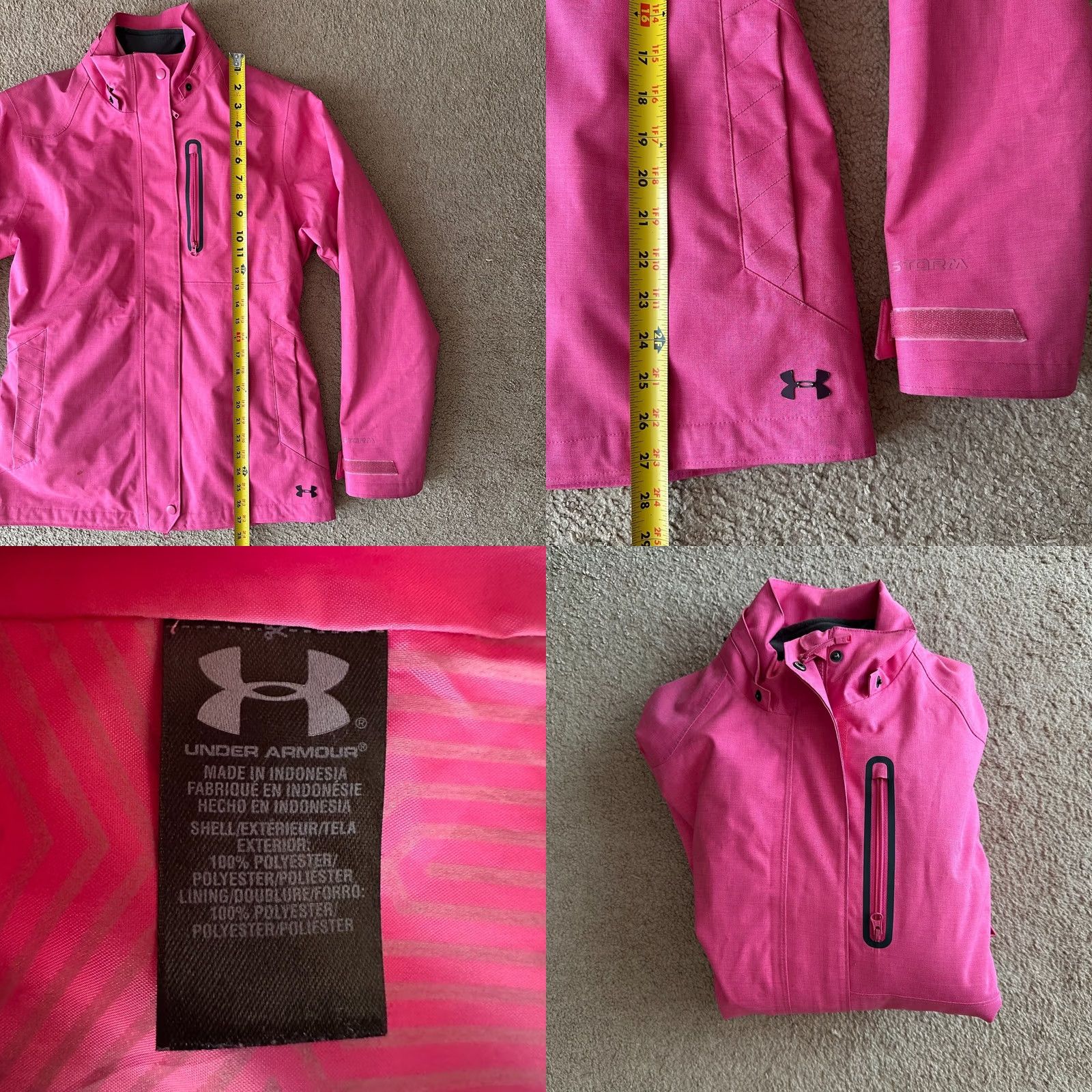 Under Armour Under Armour Jacket Womens Small Storm Insulated Pink Ski Snowboard Softshell Size S / US 4 / IT 40 - 9 Thumbnail